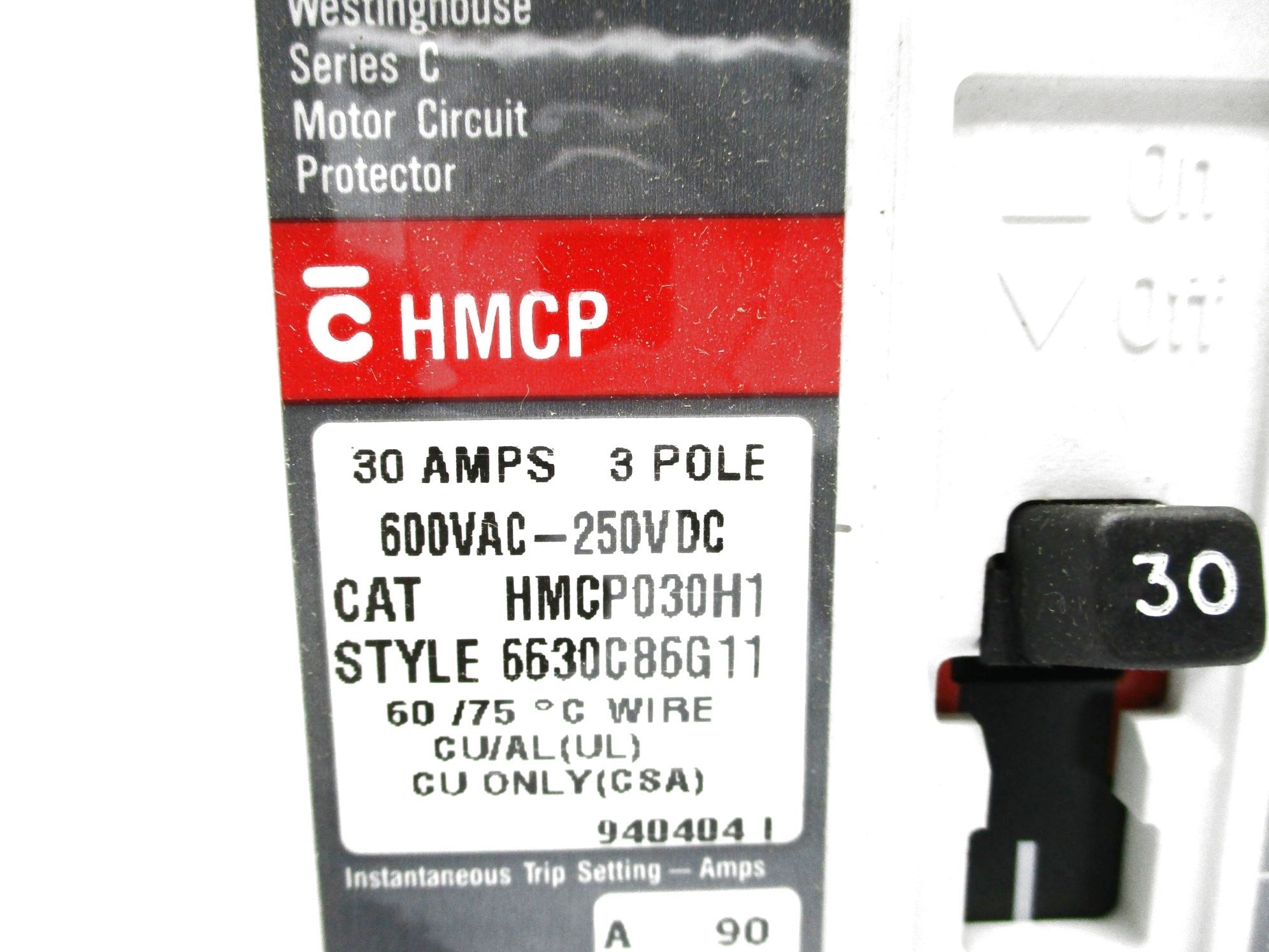 WESTINGHOUSE HMCP030H1 30A NSMP