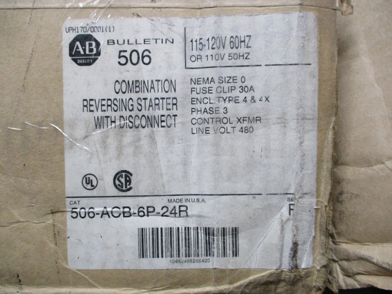 INDUSTRIAL SPARE PART 506-ABC-6P-24R SER. F NSMP