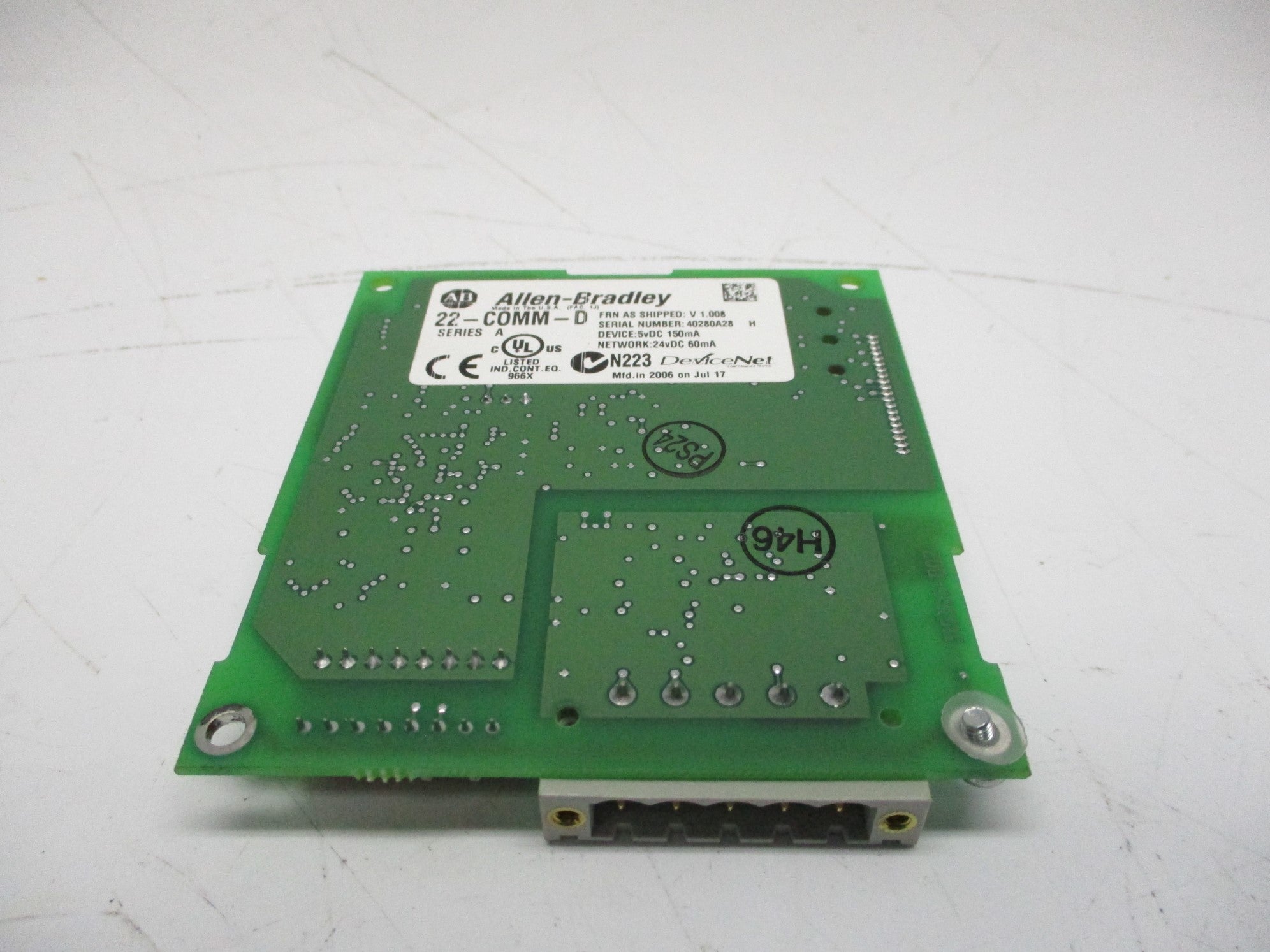 ALLEN BRADLEY 20-COMM-D SER. A F/W 1.008 NSMP