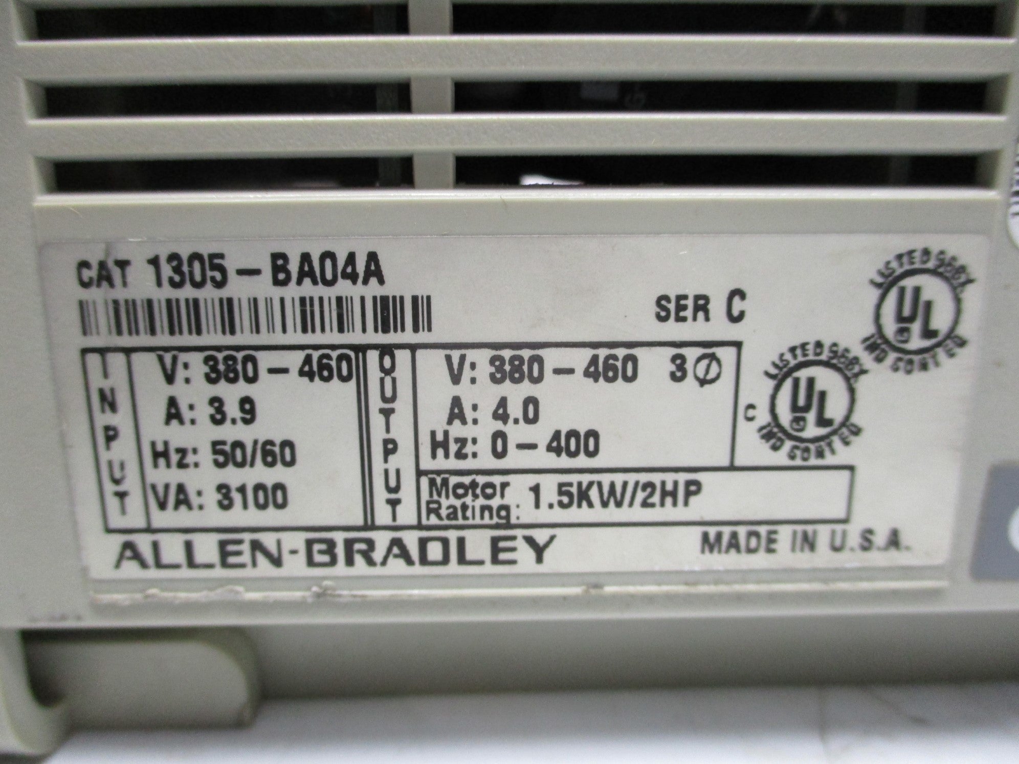 ALLEN BRADLEY 1305-BA04A SER. C NSNP