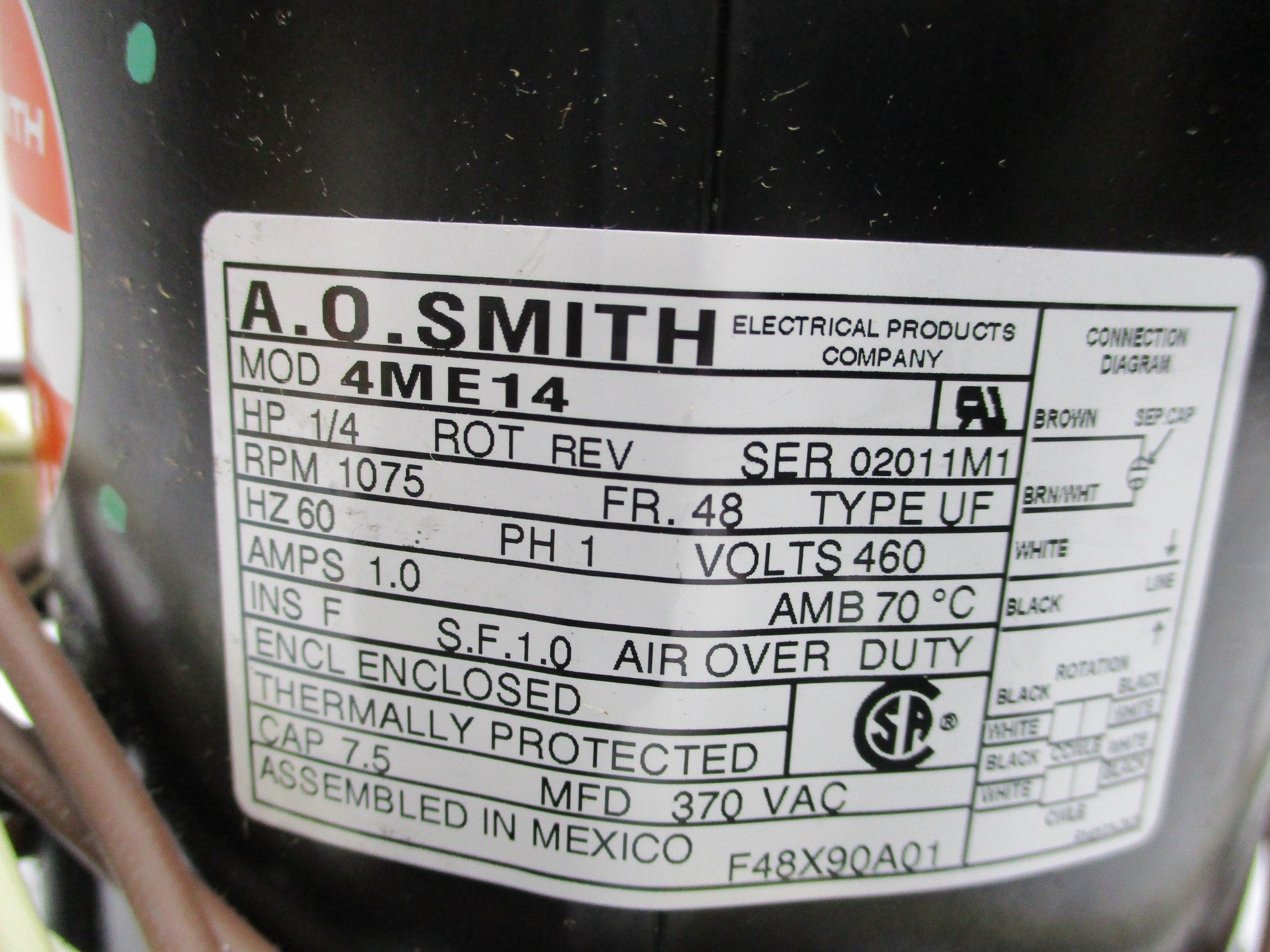 AO SMITH 4ME14 SER. 02011M1 NSMP