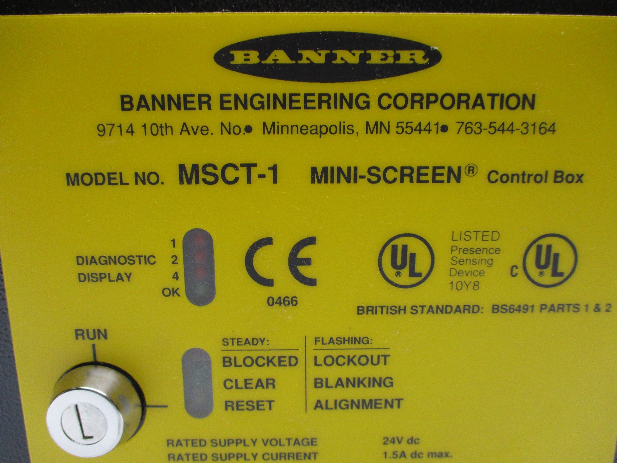 BANNER ENGINEERING MSCT-1 (NO KEY) NSNP