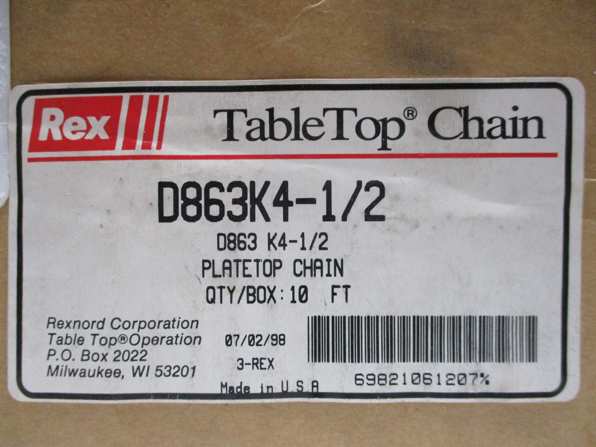 REX D863K4-1/2 NSMP