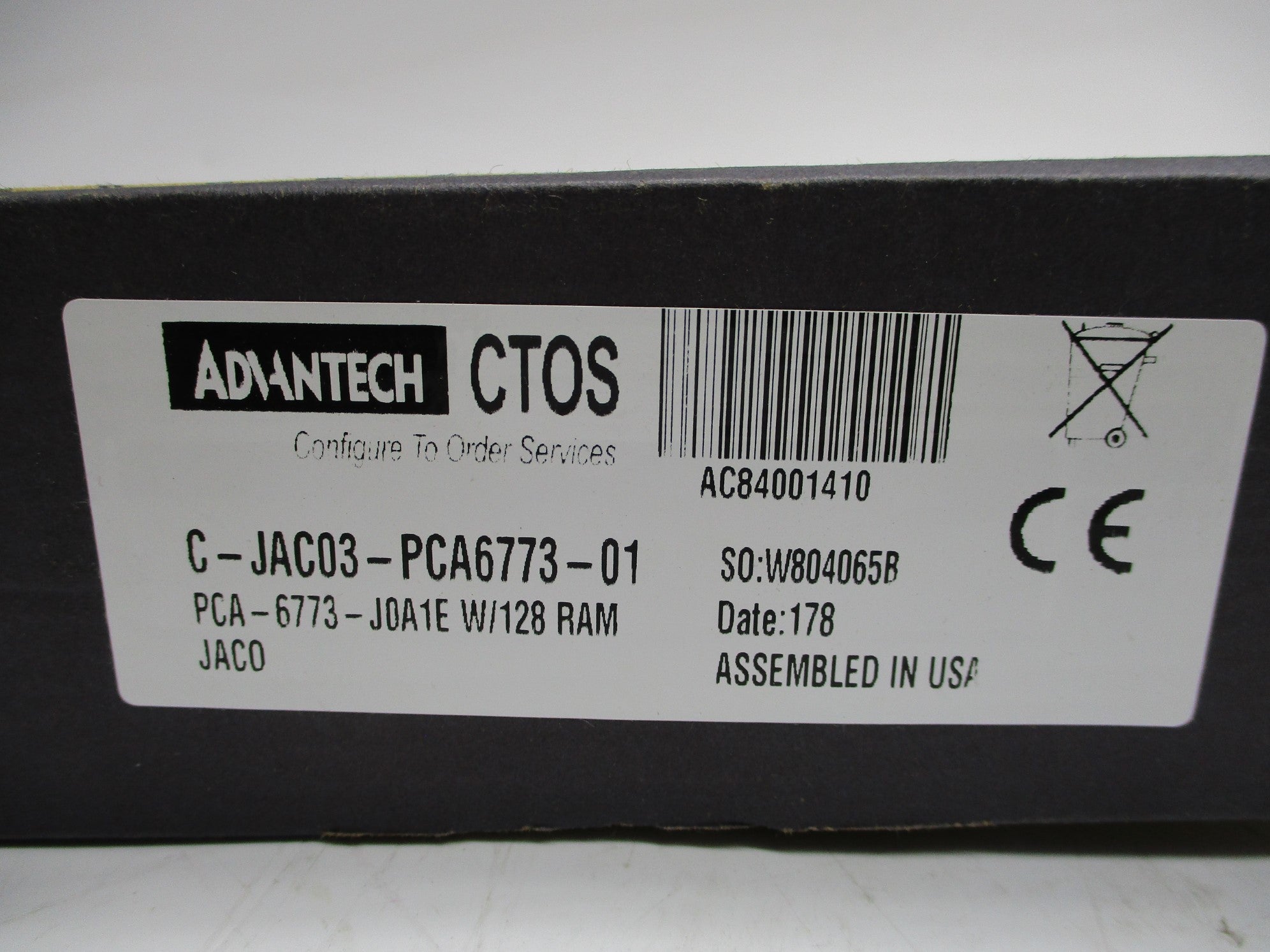 ADVANTECH C-JAC03-PCA6773-01 UNMP