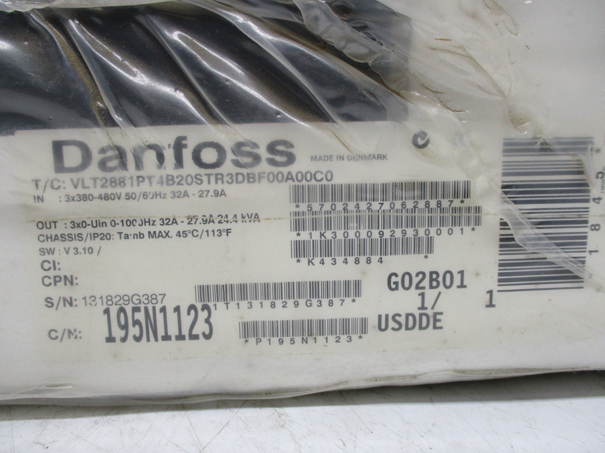 DANFOSS 195N1123 NSFS