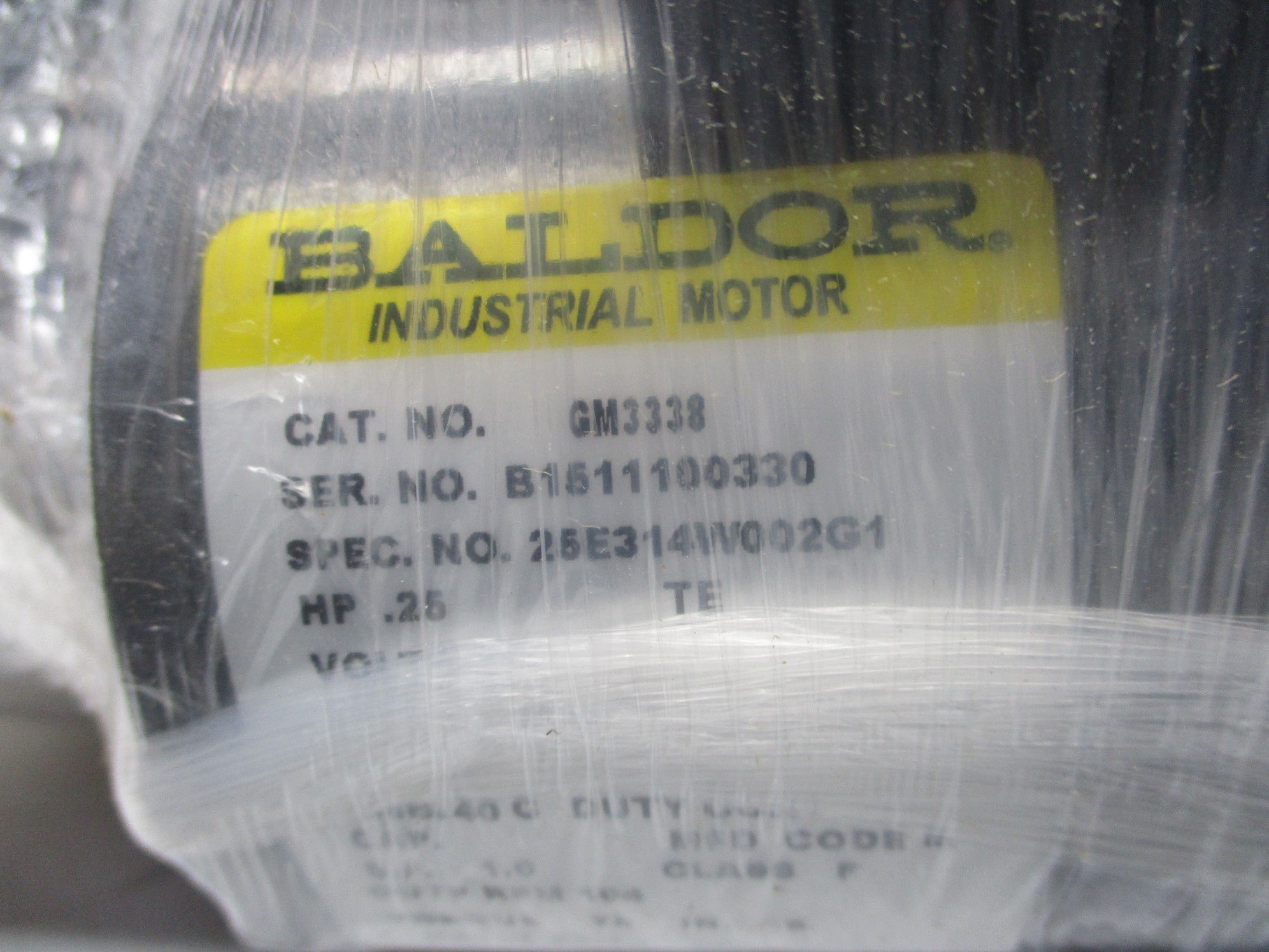 BALDOR GM3338 NSMP
