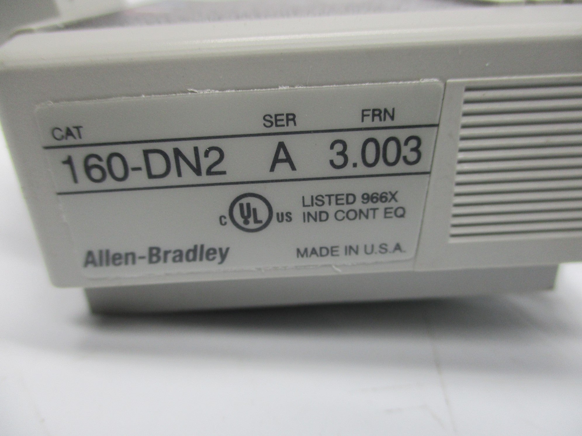 ALLEN BRADLEY 160-DN2 SER. A F/W 3.003 NSMP