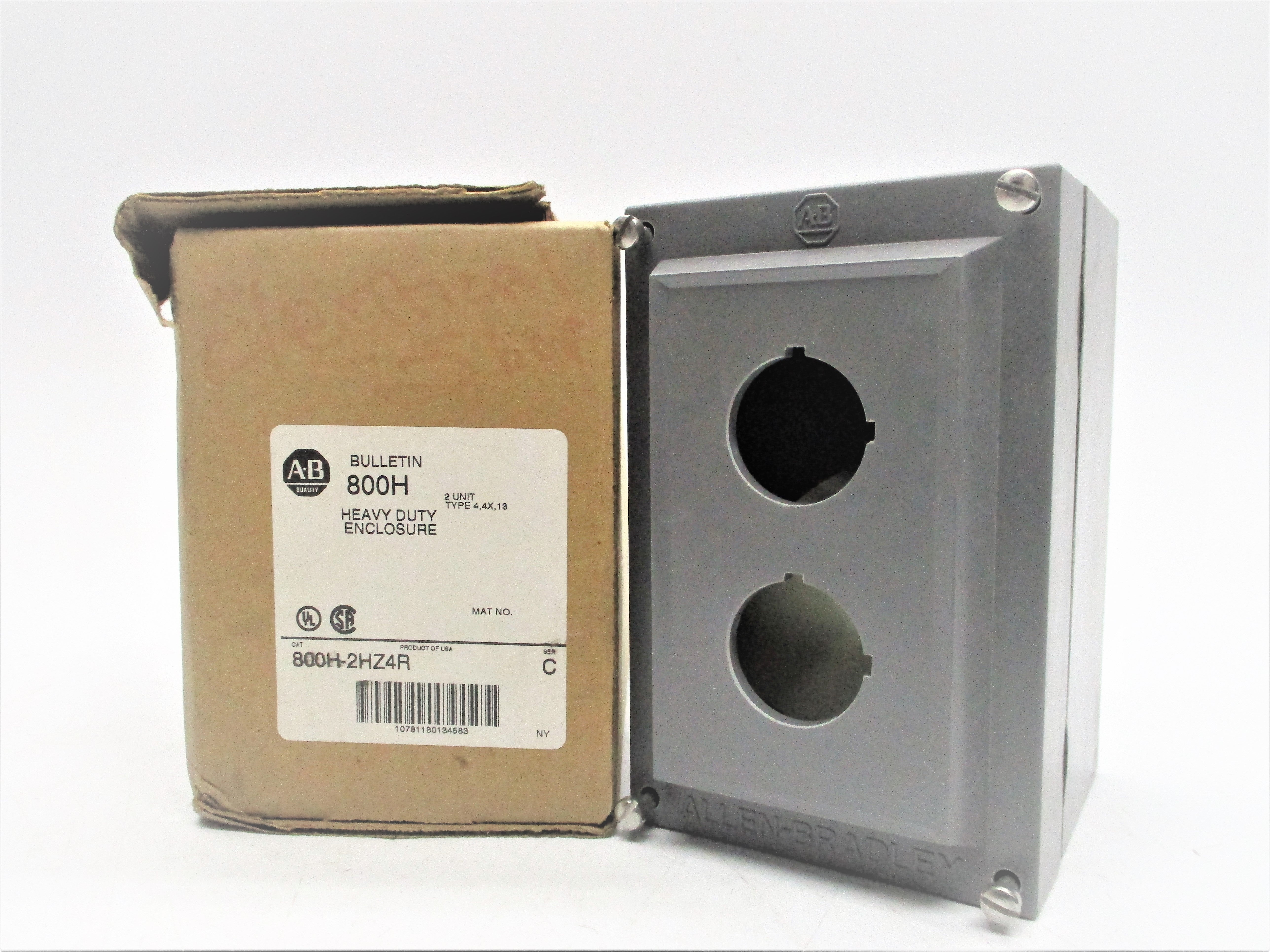 ALLEN BRADLEY 800H-2HZ4R SER. C (BR/WH) NSMP
