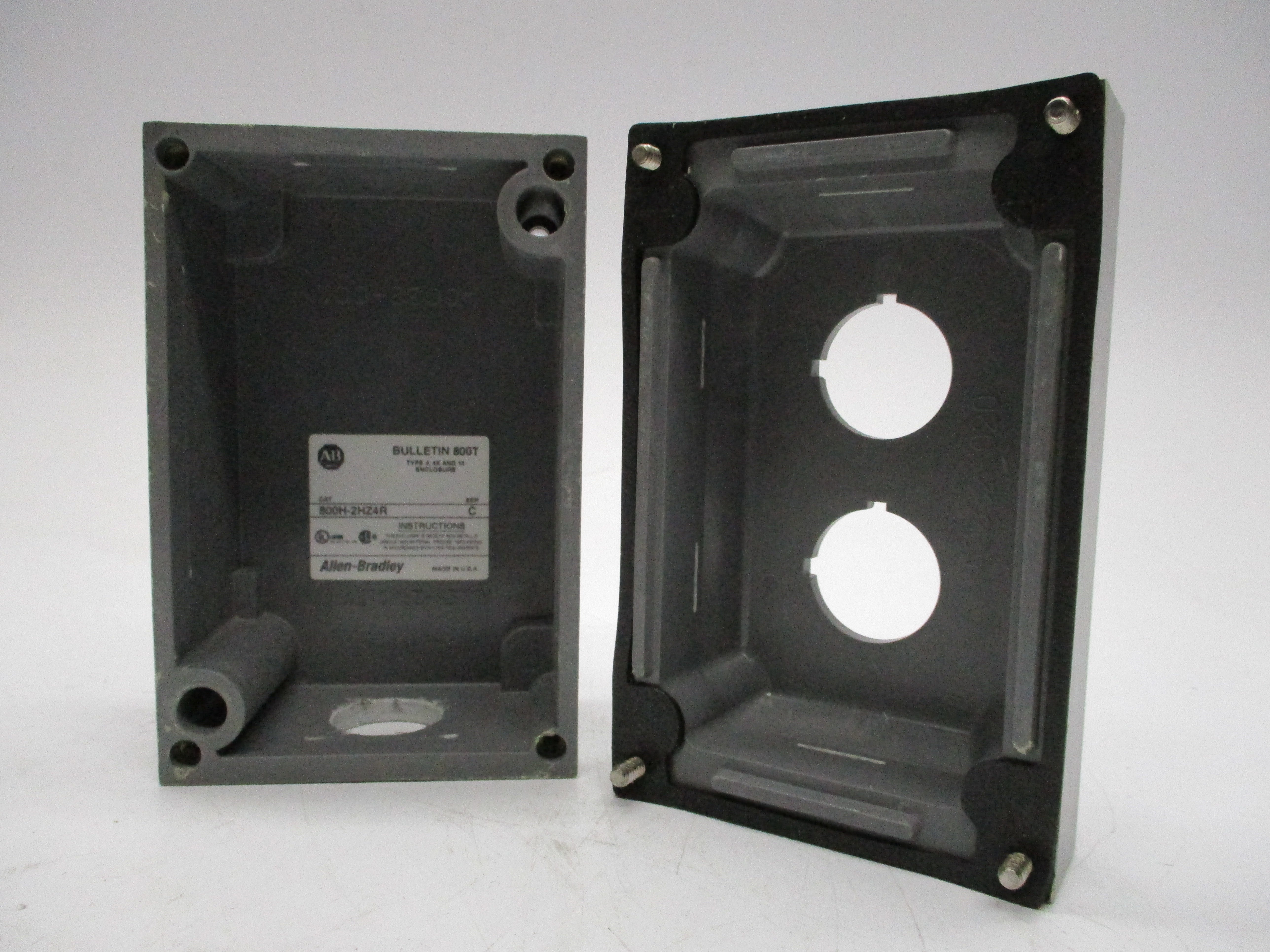 ALLEN BRADLEY 800H-2HZ4R SER. C (BR/WH) NSMP
