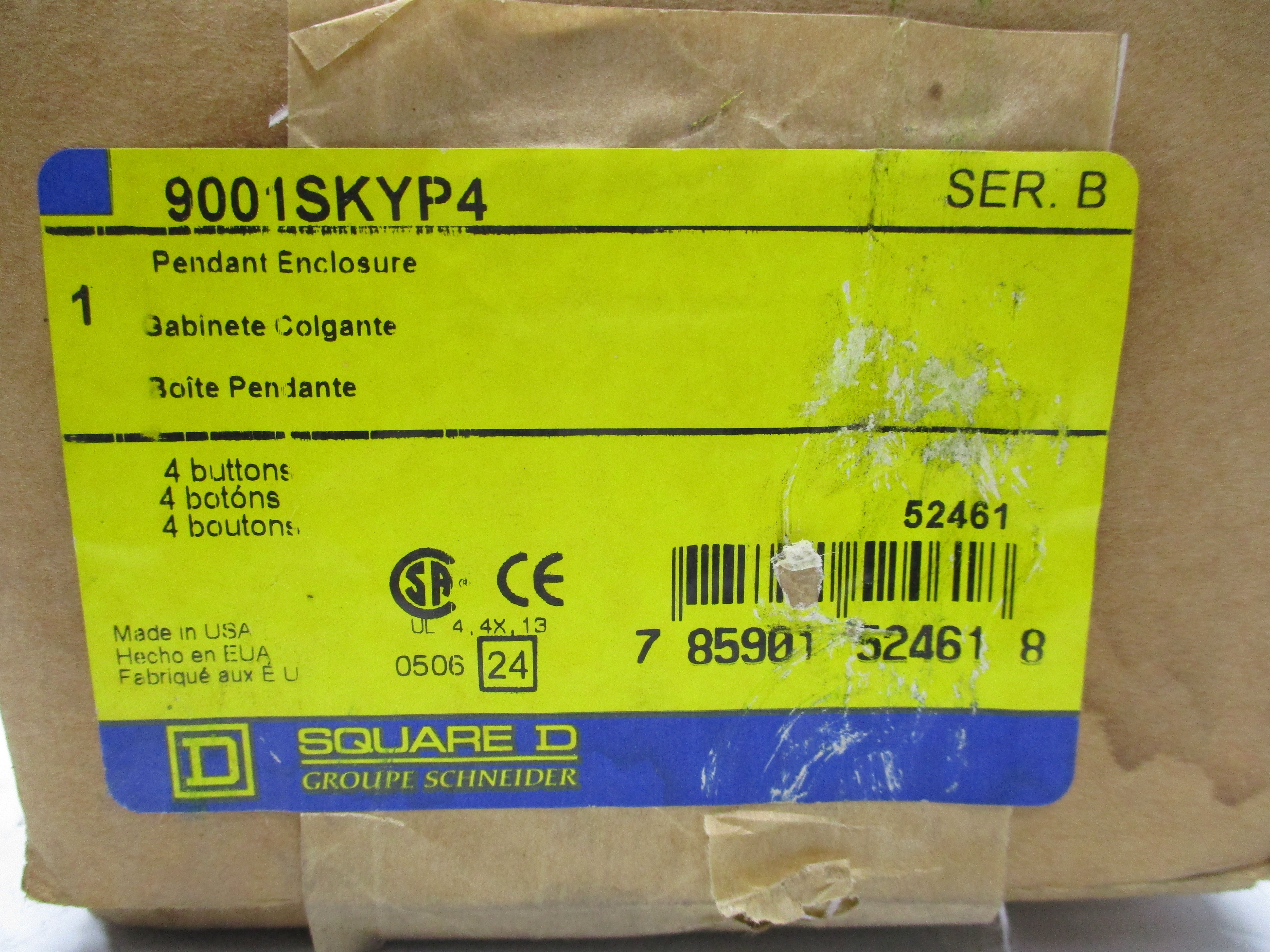 SQUARE D 9001SKYP4 SER. B NSFS