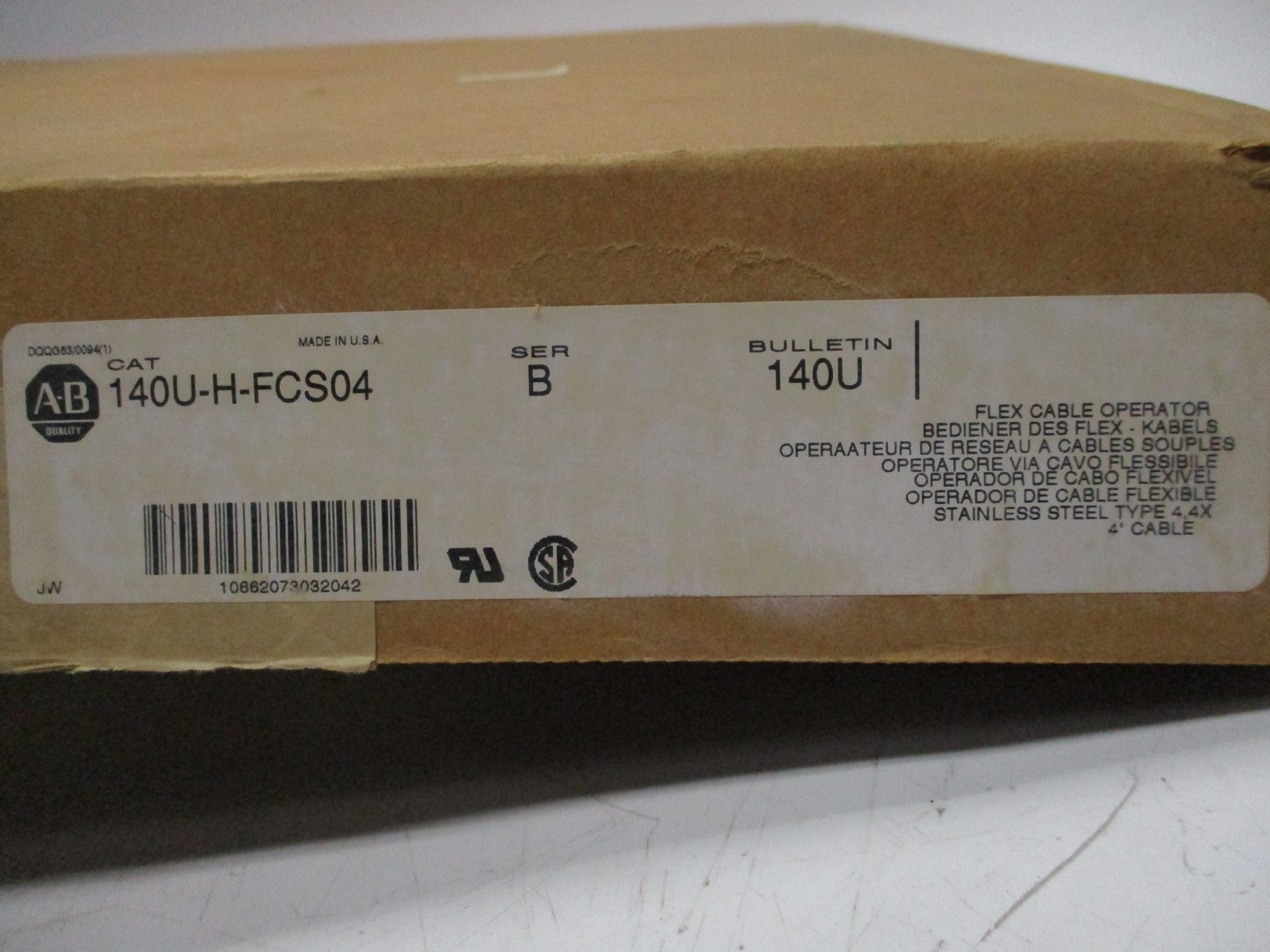 ALLEN BRADLEY 140U-H-FCS04 SER. B NSMP