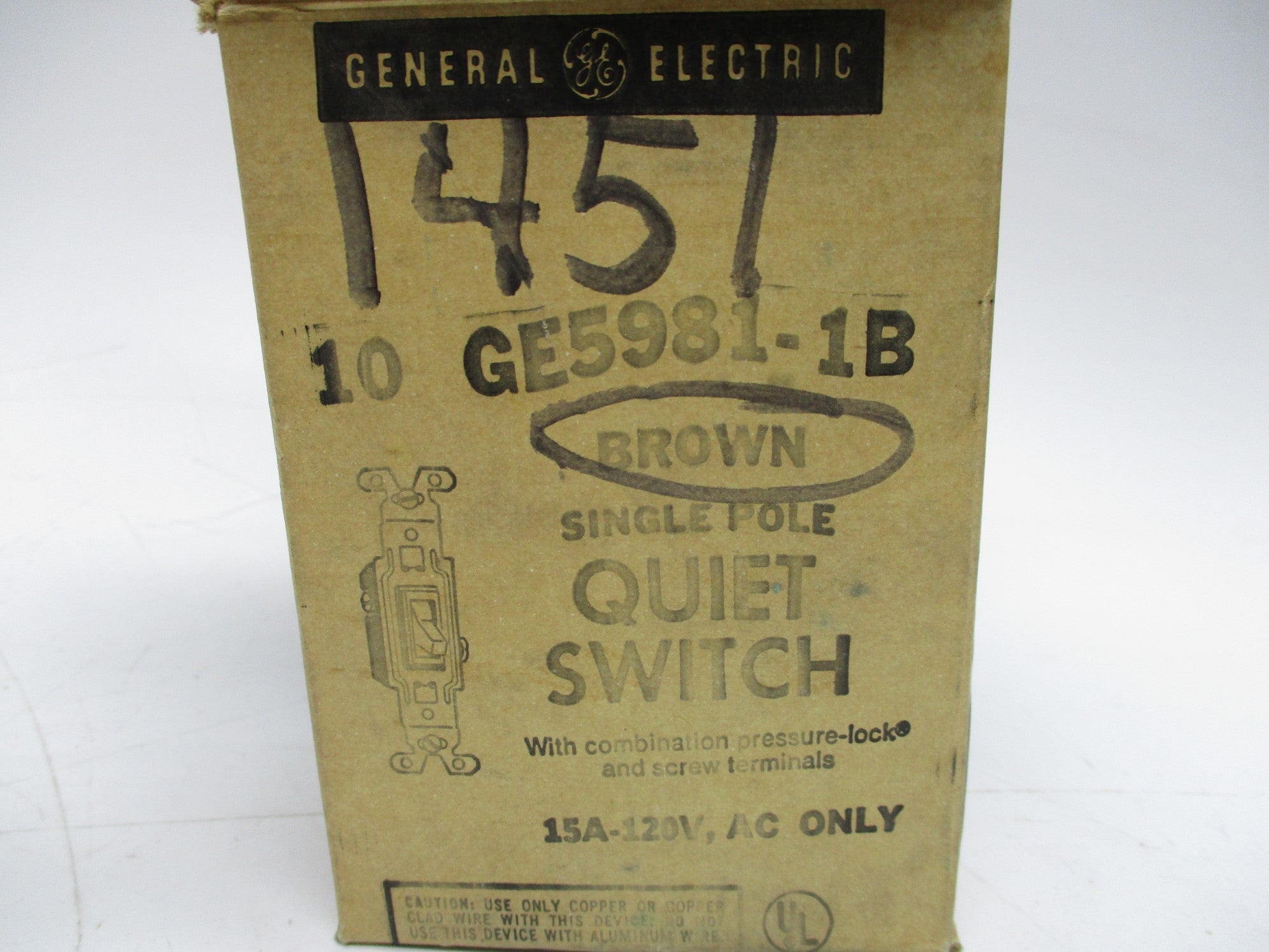 GENERAL ELECTRIC GE5981-1B 120VAC 15A (PKG OF 10) NSMP