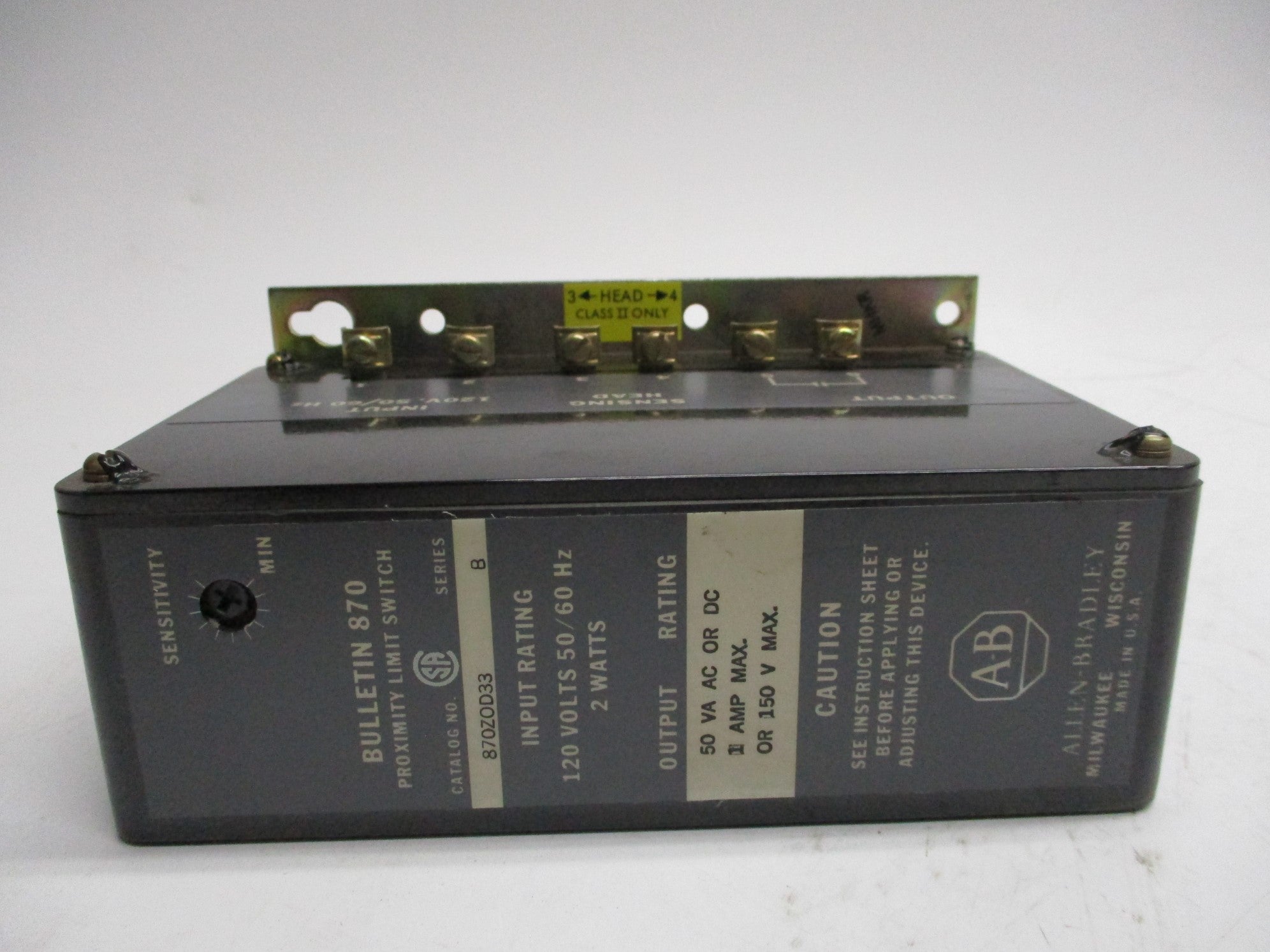 INDUSTRIAL SPARE PART 870ZOD33 SER. B NSNP