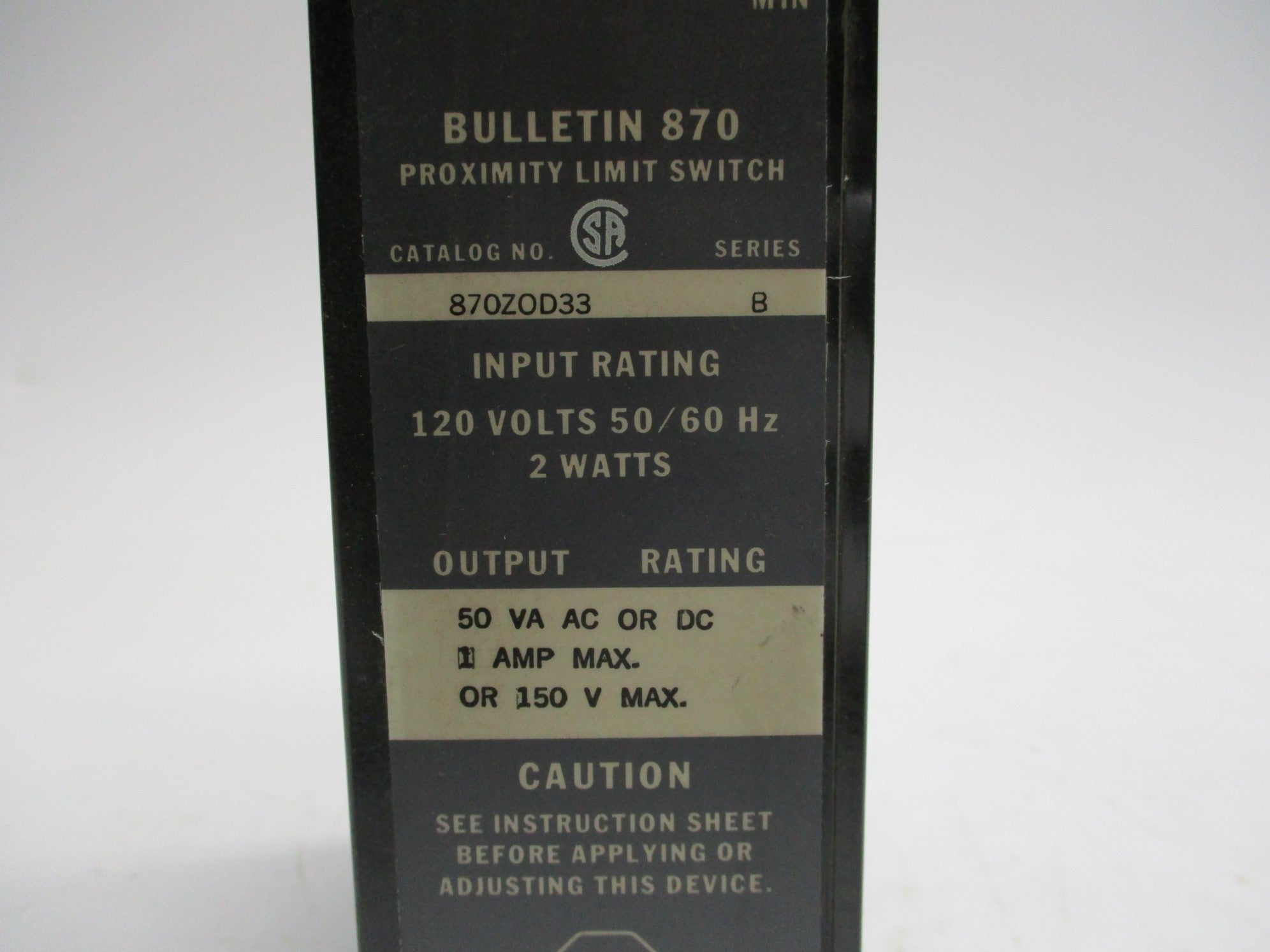INDUSTRIAL SPARE PART 870ZOD33 SER. B NSNP