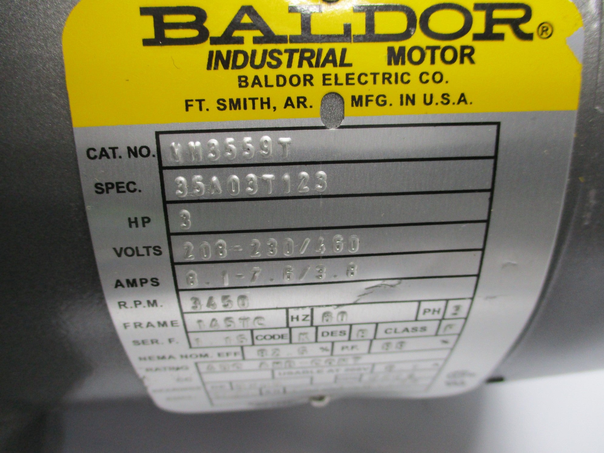 BALDOR VM3559T UNMP