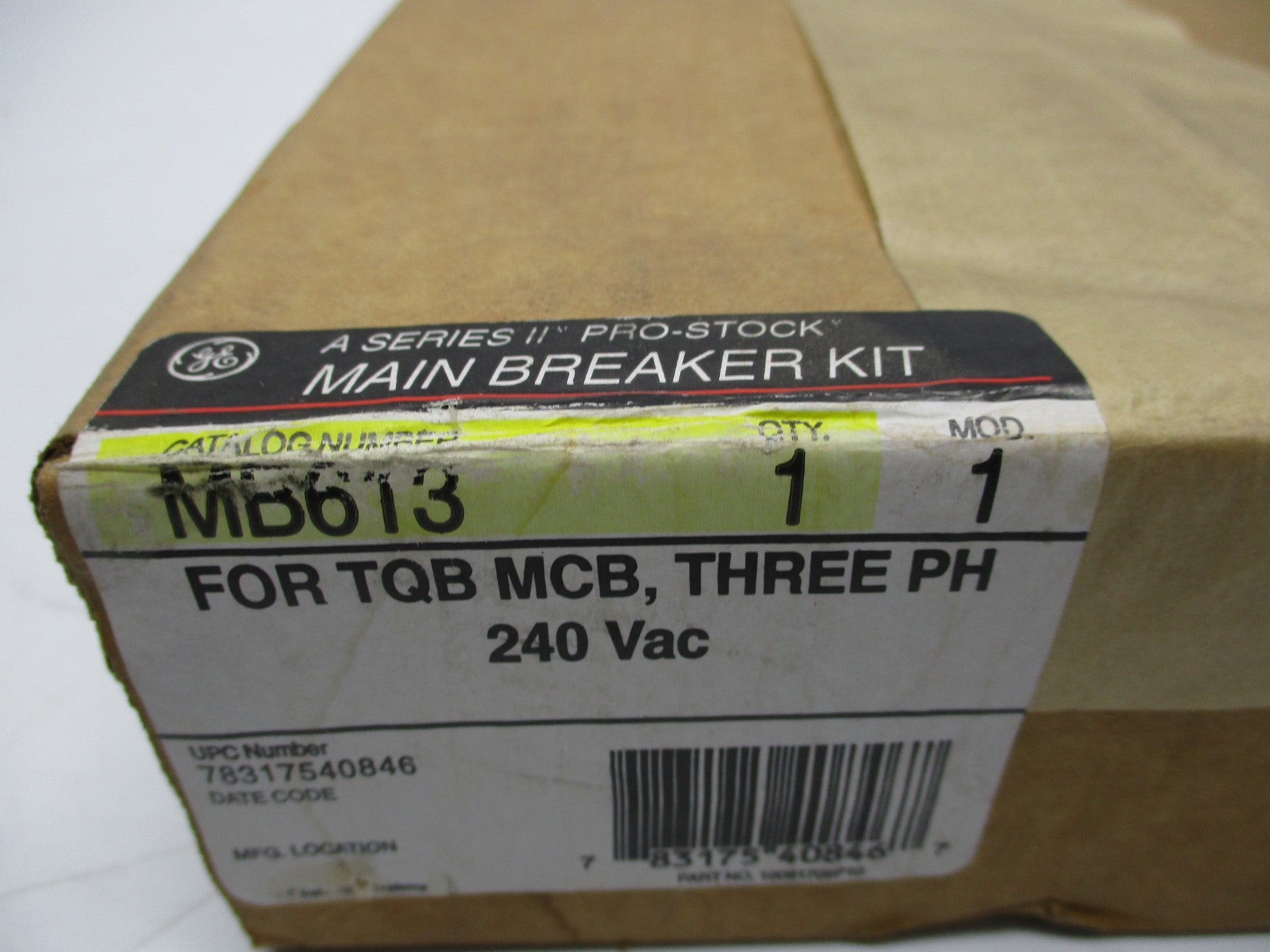 GENERAL ELECTRIC MB613 MOD. 1 NSFS