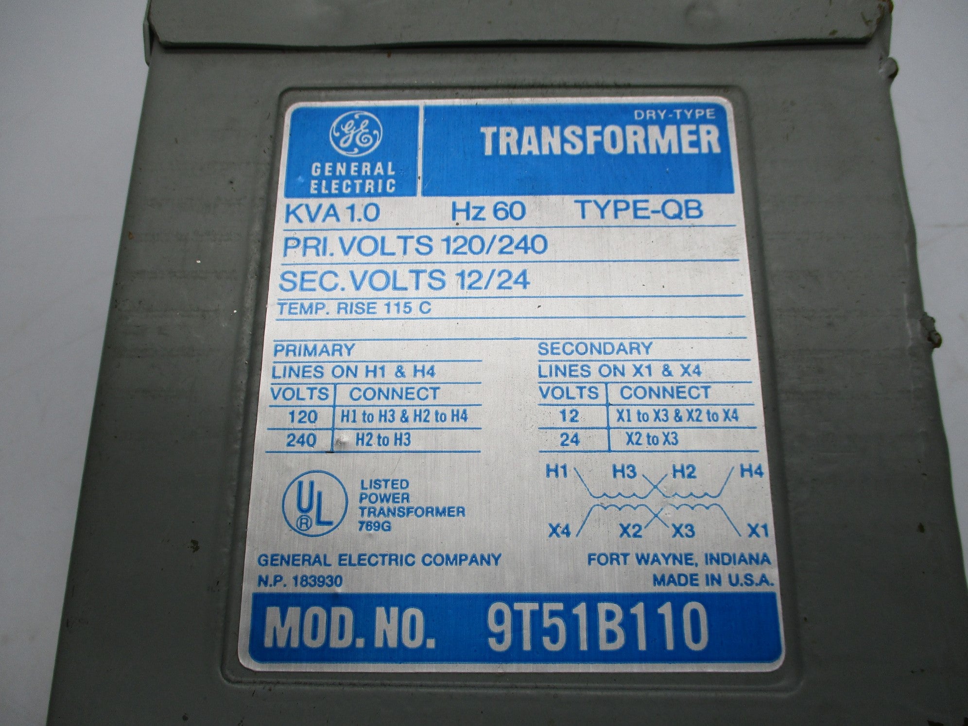 GENERAL ELECTRIC 9T51B110 NSNP