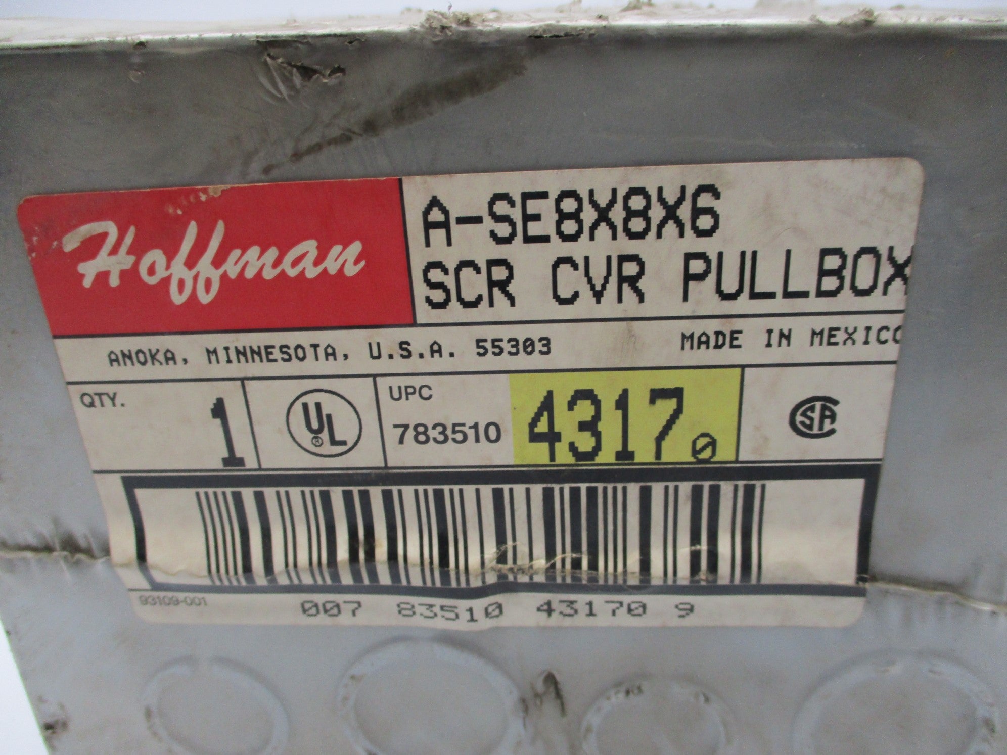 HOFFMAN A-SE8X8X6 NSMP