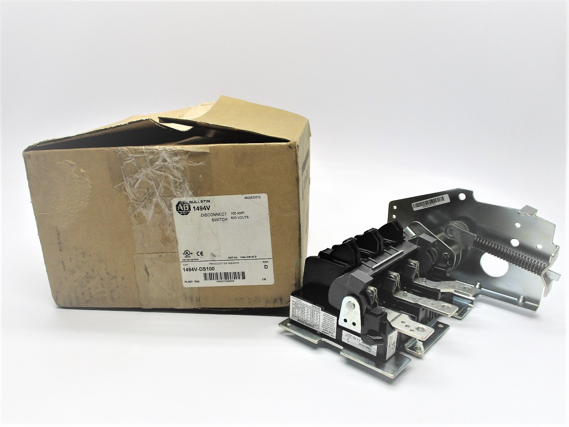 ALLEN BRADLEY 1494V-DS100 SER. D (BR/WH) NSMP