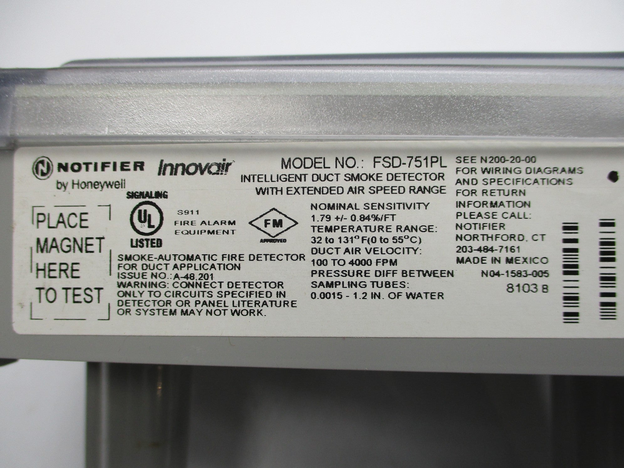 INNOVAIR FSD-751PL NSMP