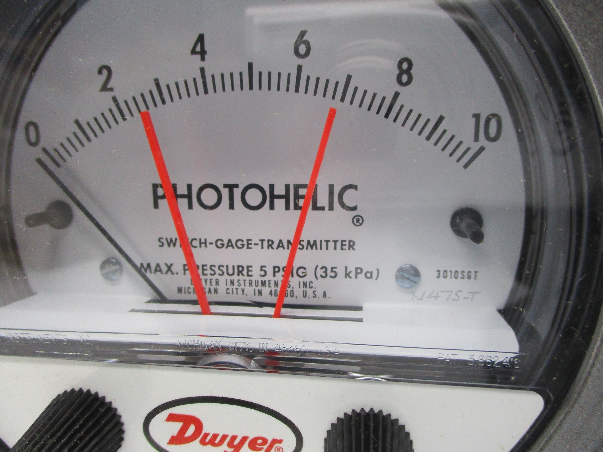 DWYER 3010SGT 0-10IN NSMP