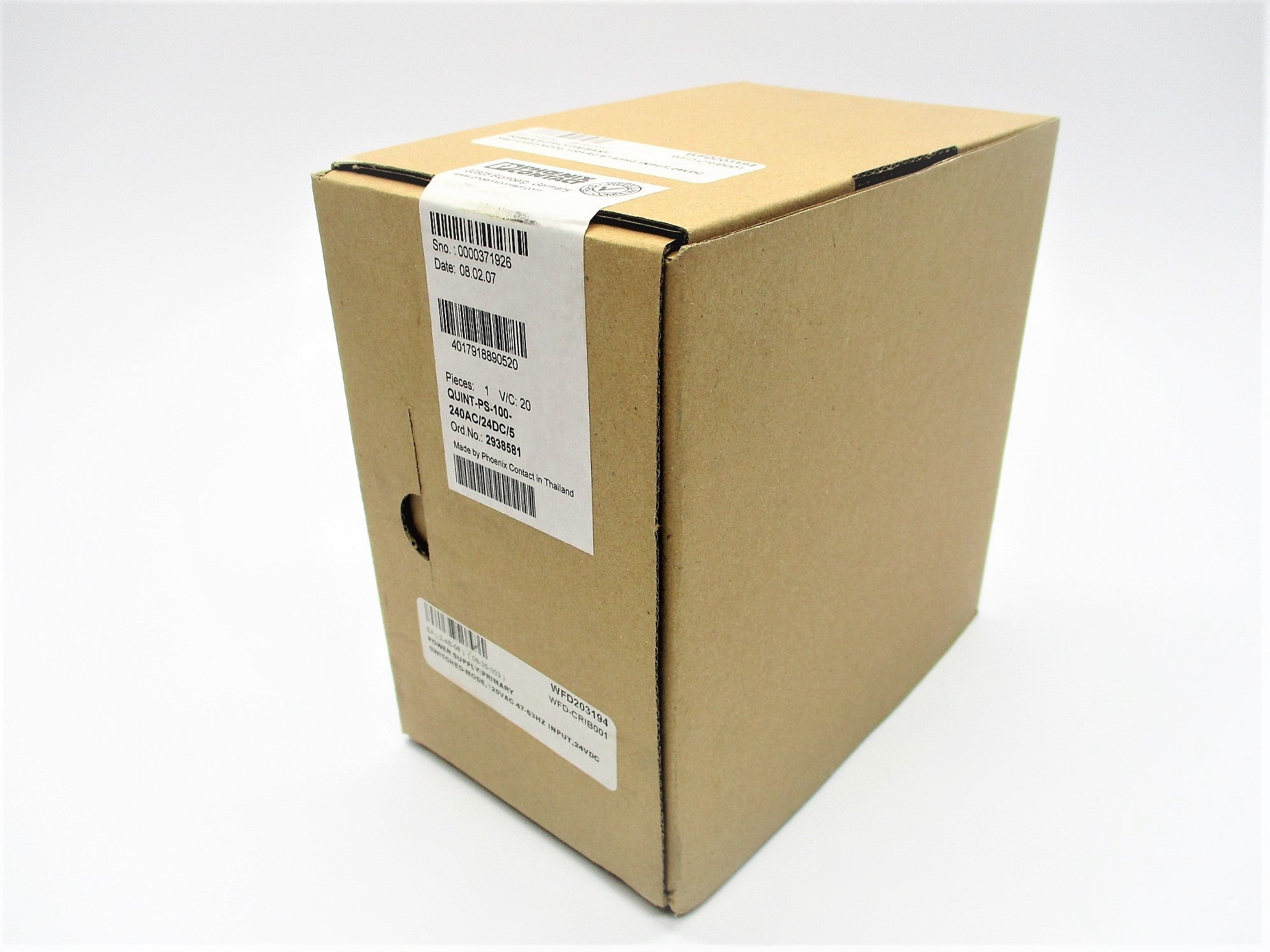PHOENIX CONTACT QUINT-PS-100-240AC/24DC/5 2938581 NSFS