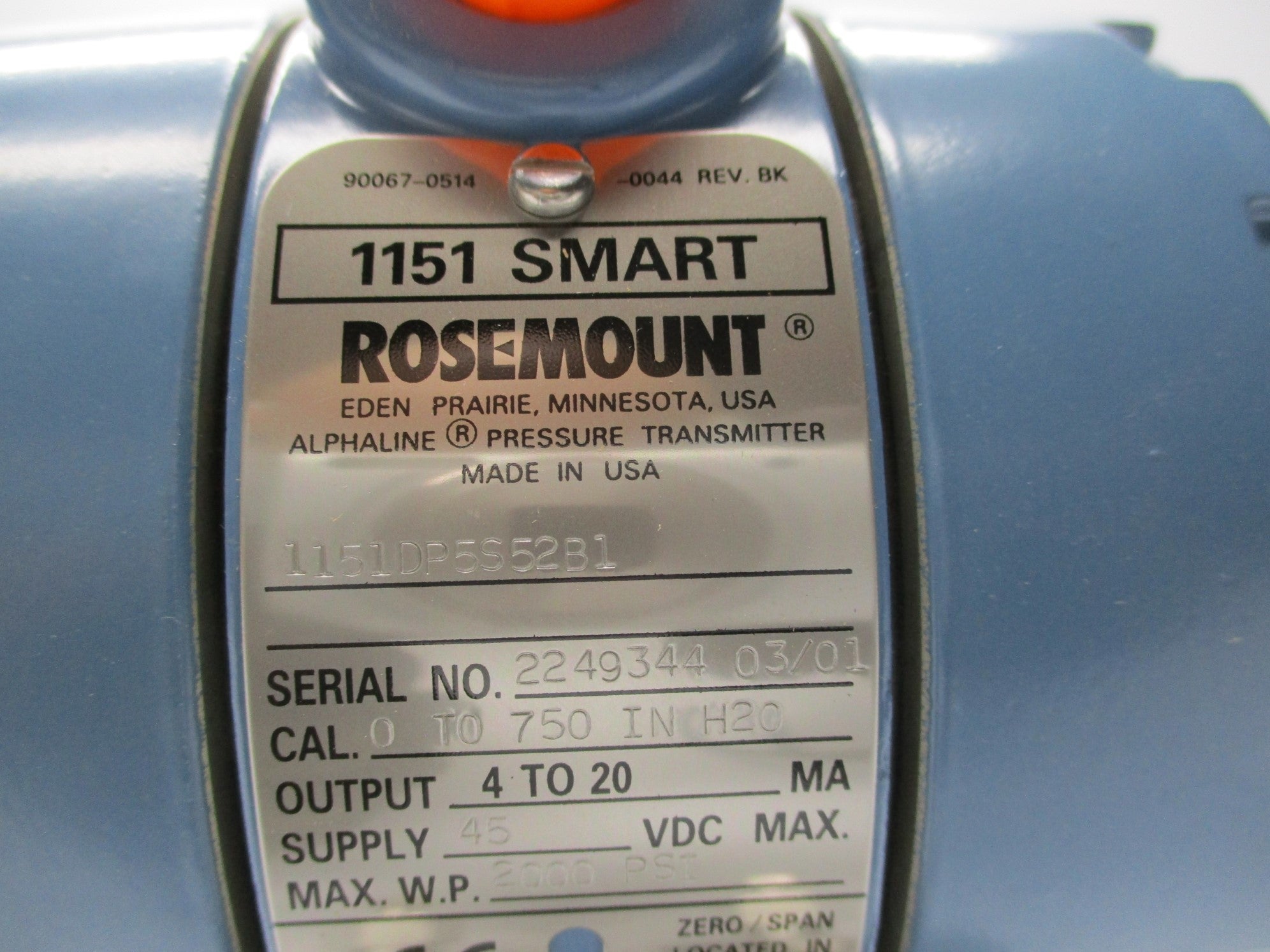 ROSEMOUNT 1151DP5S52B1 NSMP