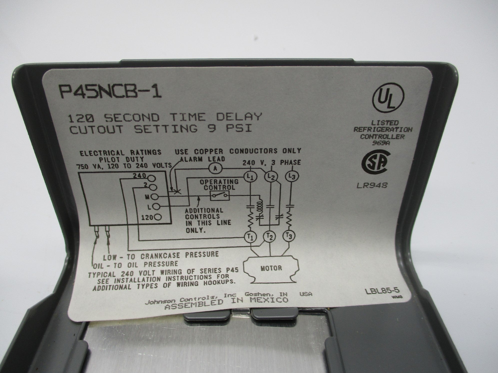 JOHNSON CONTROLS P45NCB-1C NSMP