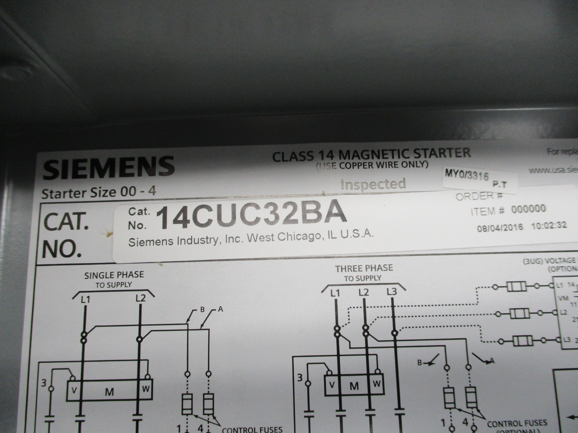 SIEMENS 14CUC32BA NSMP
