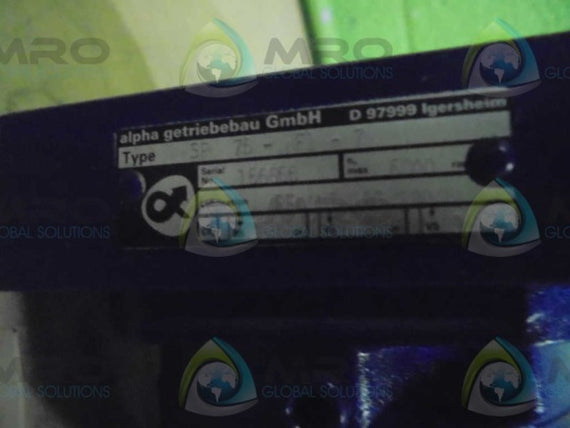 ALPHA GETRIEBEBAU GMBH D97999 IGERSHEIM SP  75-MF1-7 * NEW NO BOX *