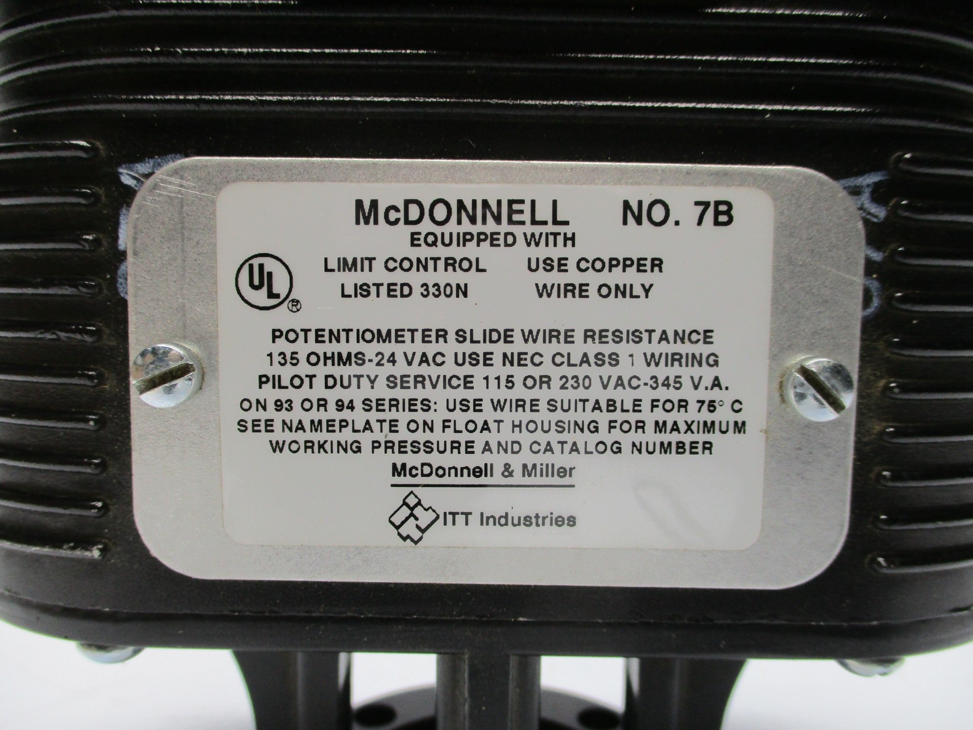 MCDONNELL & MILLER 110800 7B NSMP