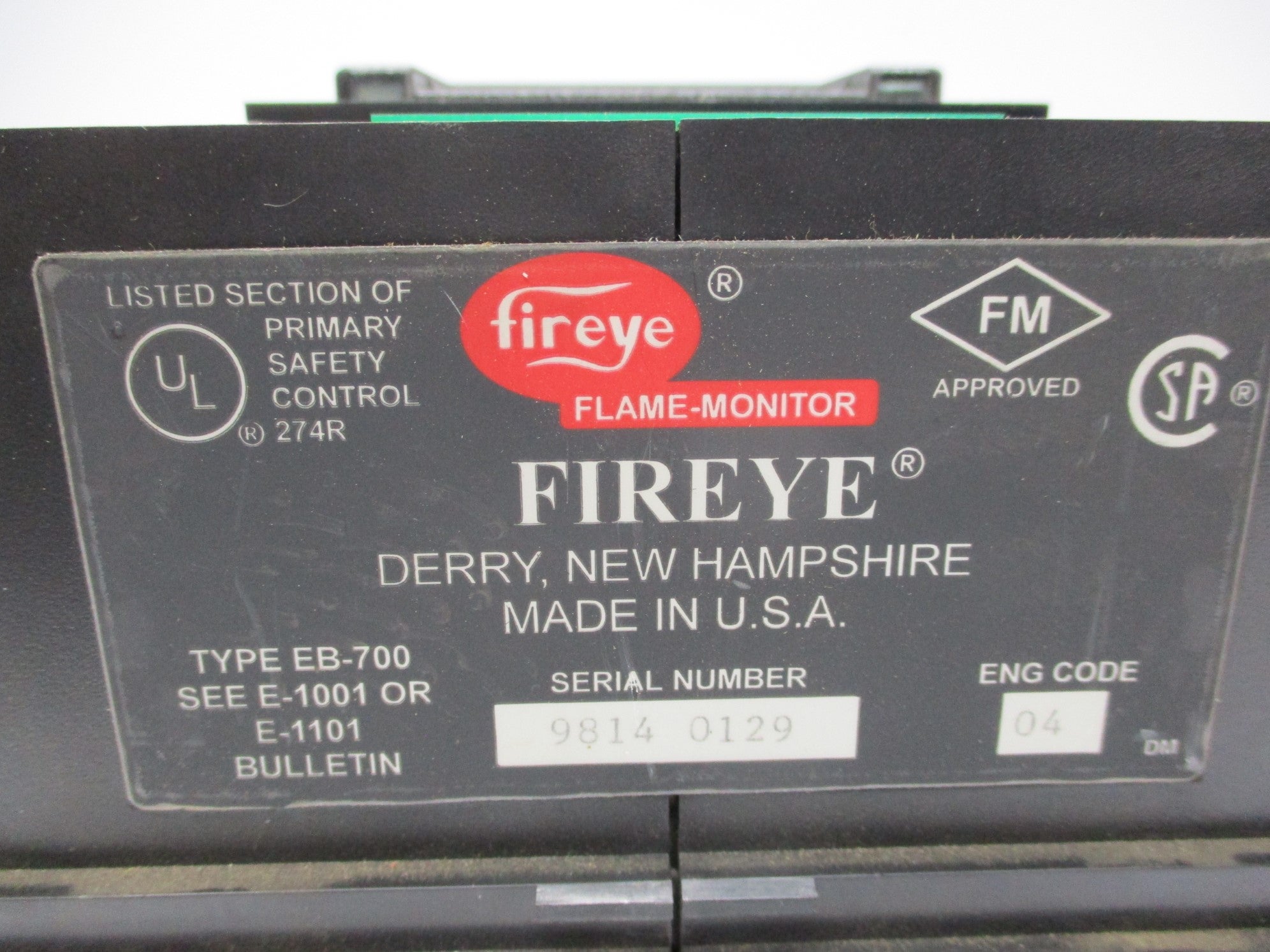 FIREYE EB-700 UNMP