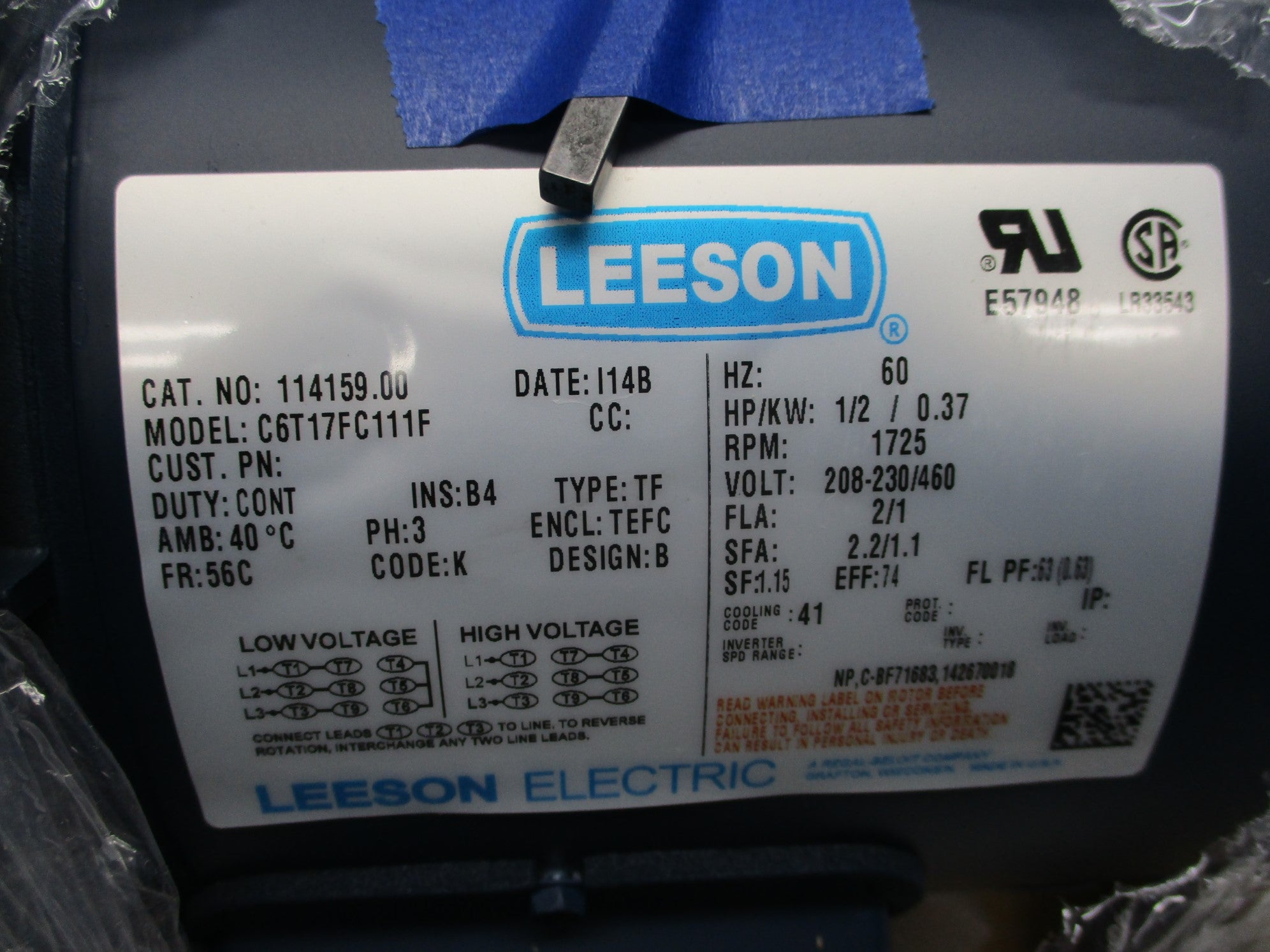 LEESON 114159.00 C6T17FC111F NSMP