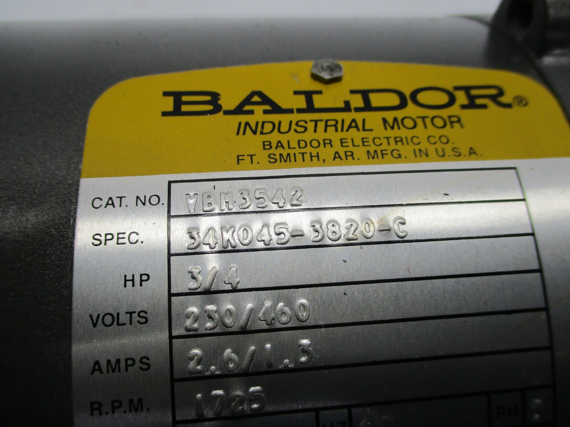BALDOR VBM3542 (AS PICTURED) UNMP
