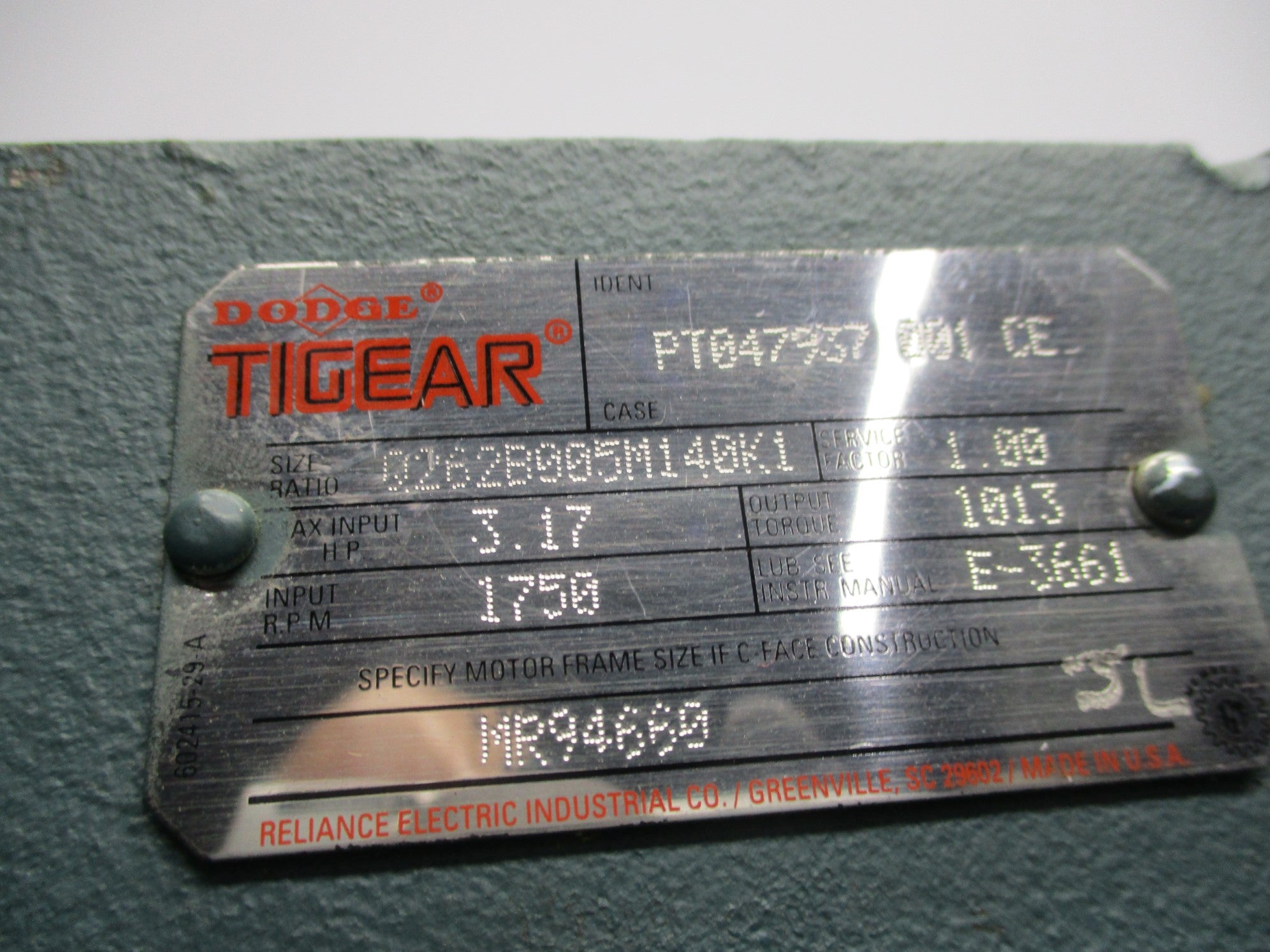 DODGE Q262B005M140K1 NSNP