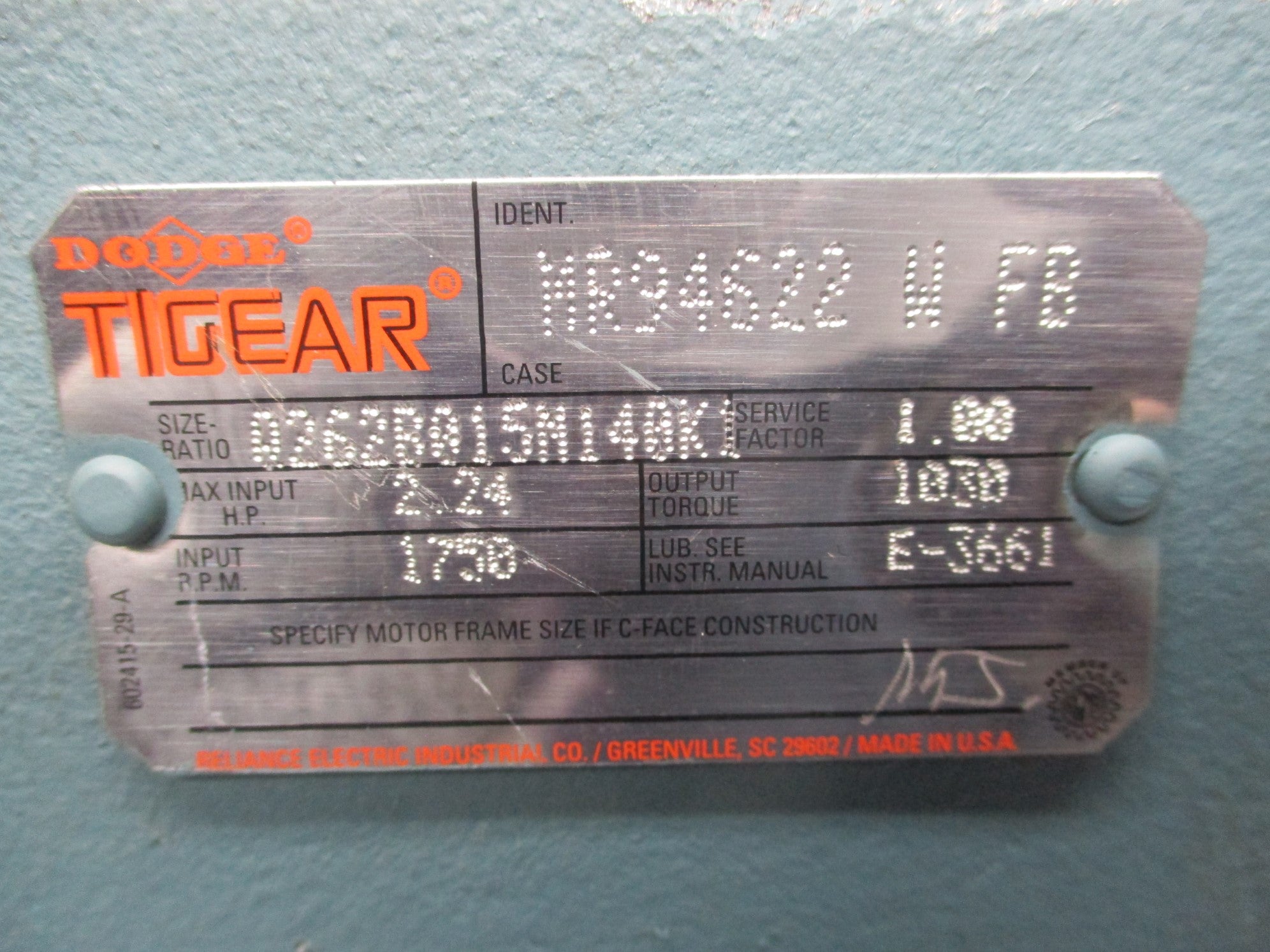 DODGE Q262B015N140K1 NSNP