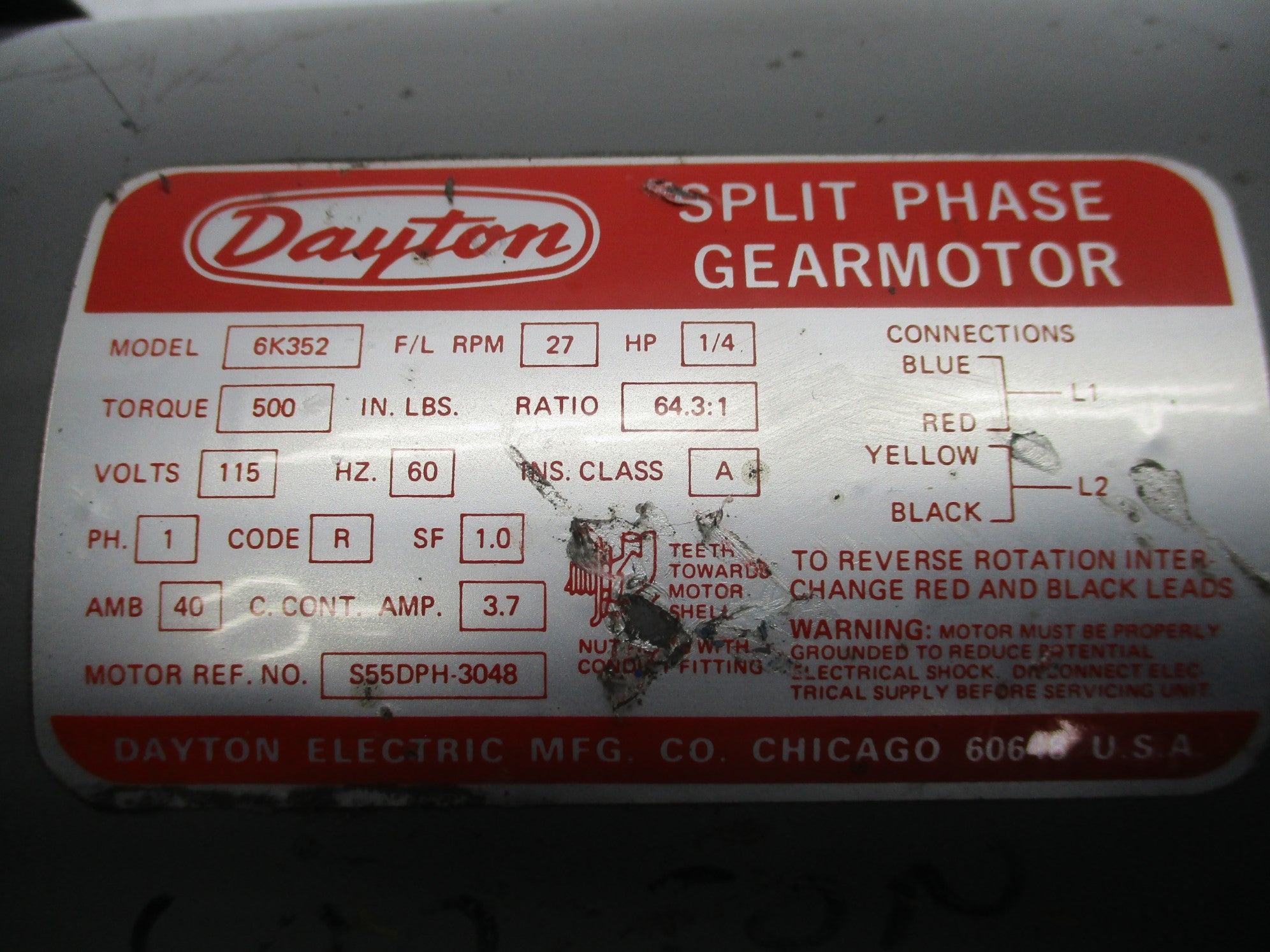 DAYTON 6K352 NSNP