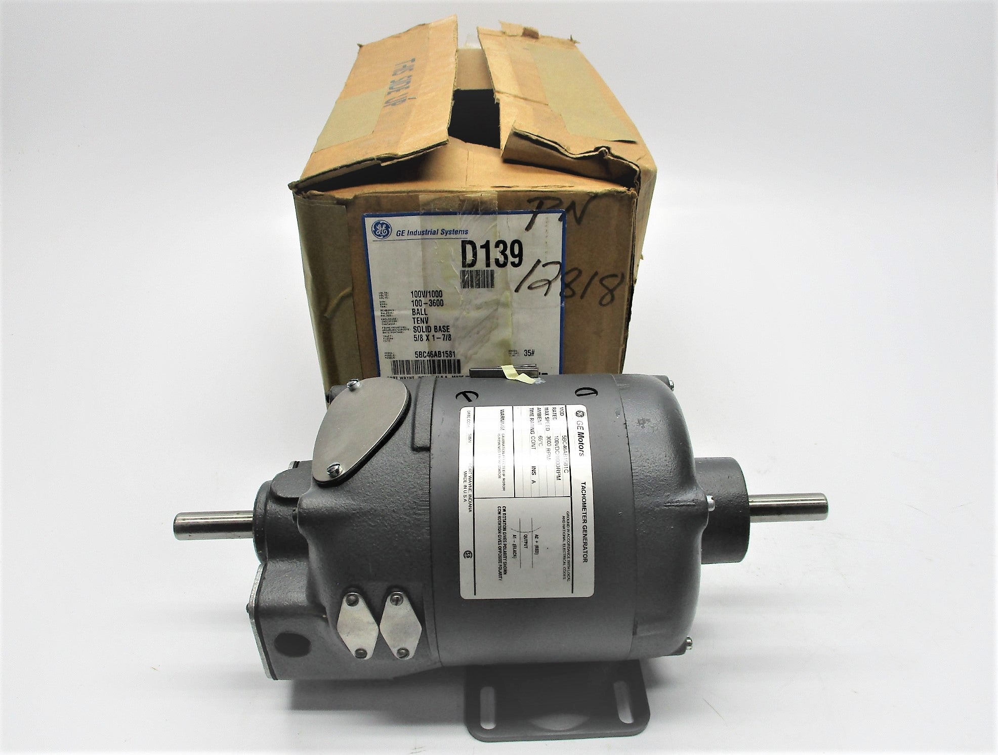 GENERAL ELECTRIC 5BC46AB1581C D139 NSMP