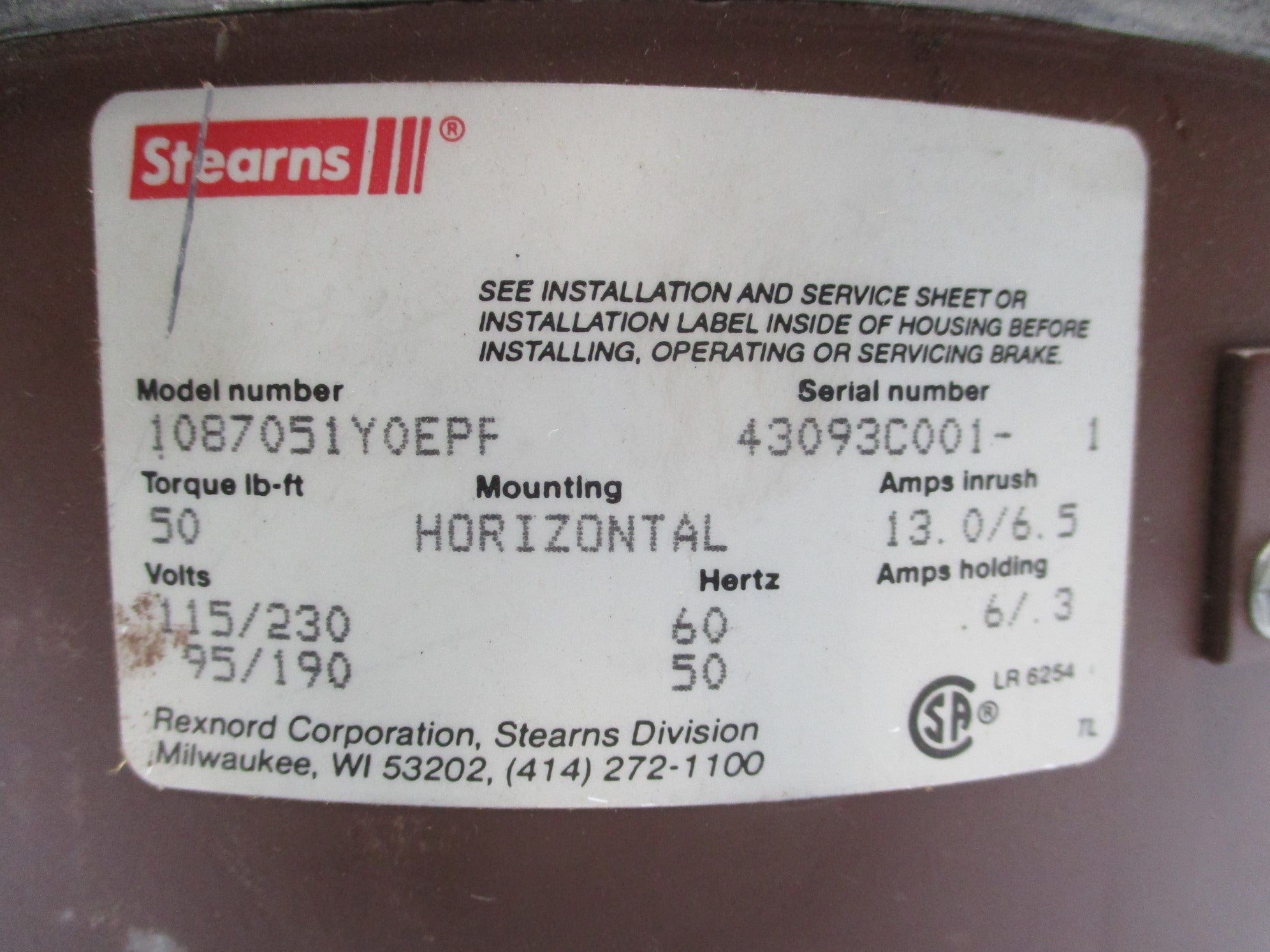 STEARNS 1087051Y0EPF NSNP