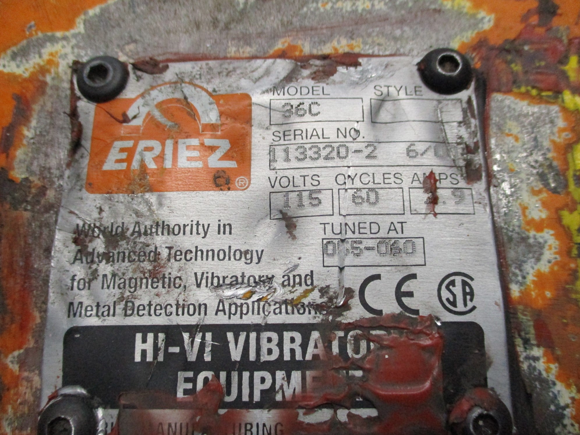 ERIEZ 36C (AS PICTURED-KXJ10) UNMP