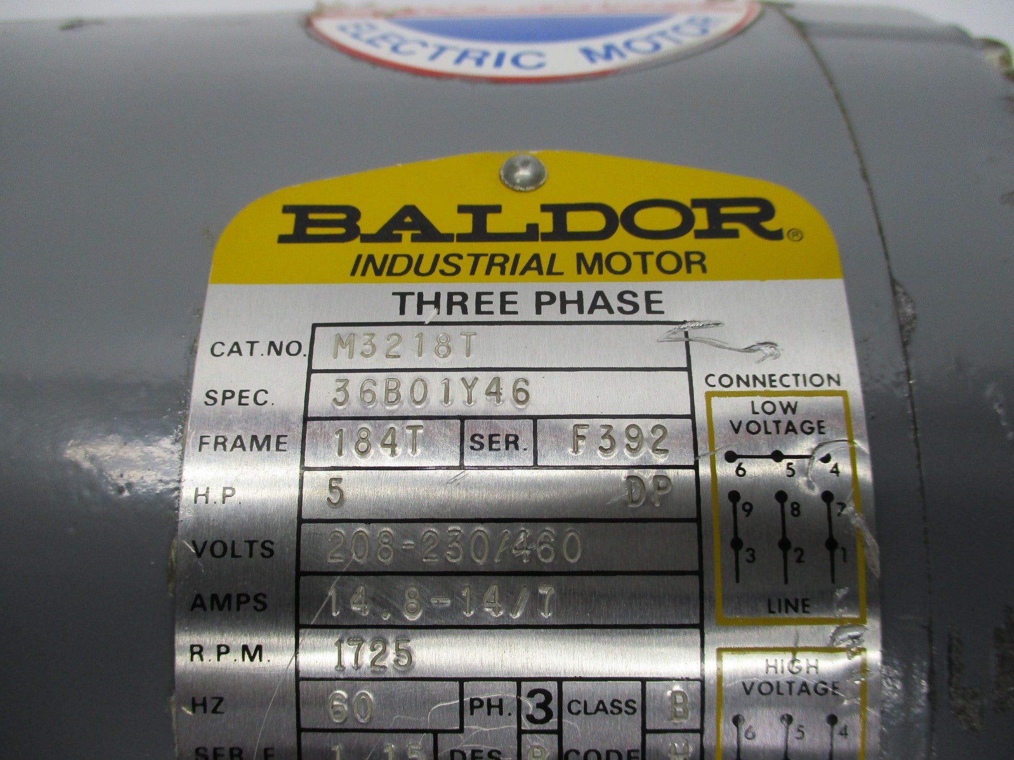 BALDOR M3218T UNMP