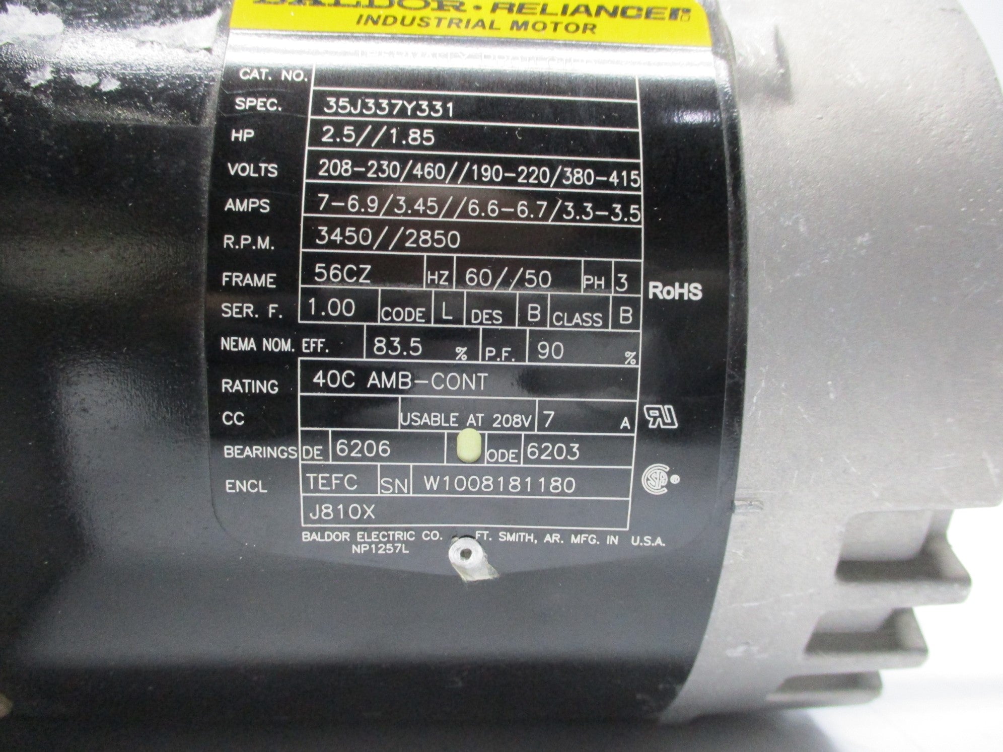 BALDOR J810X UNMP