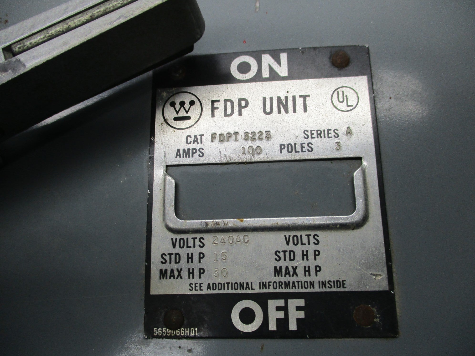 WESTINGHOUSE FDPT3223 SER. A 100A UNMP