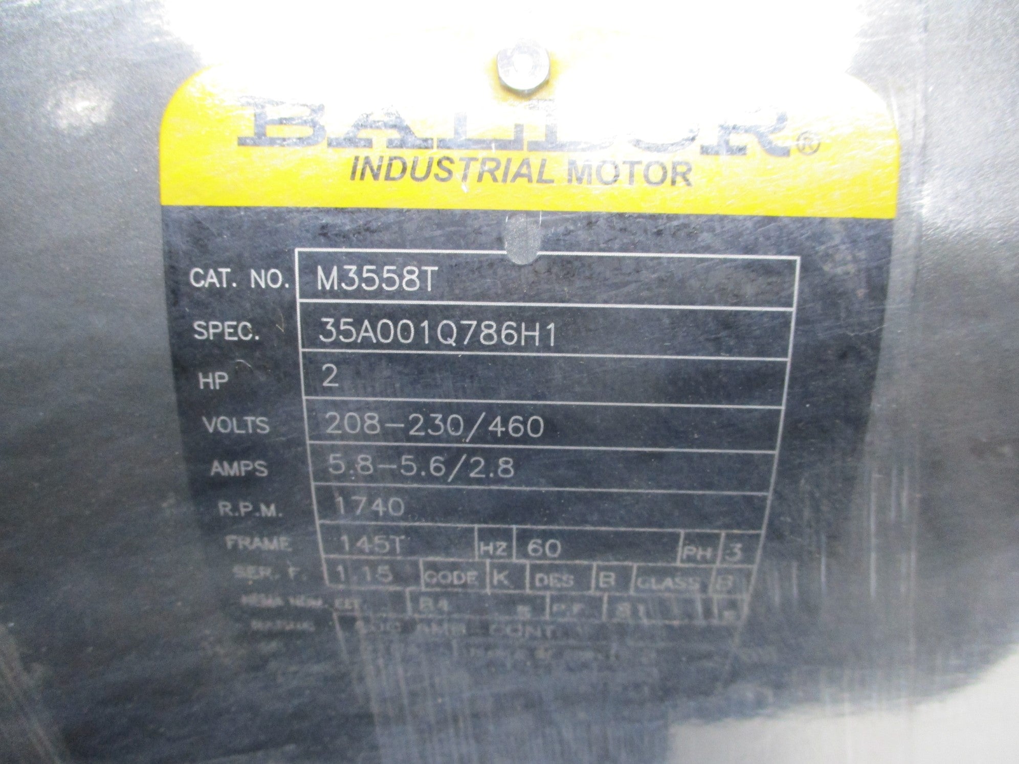 BALDOR M3558T NSMP