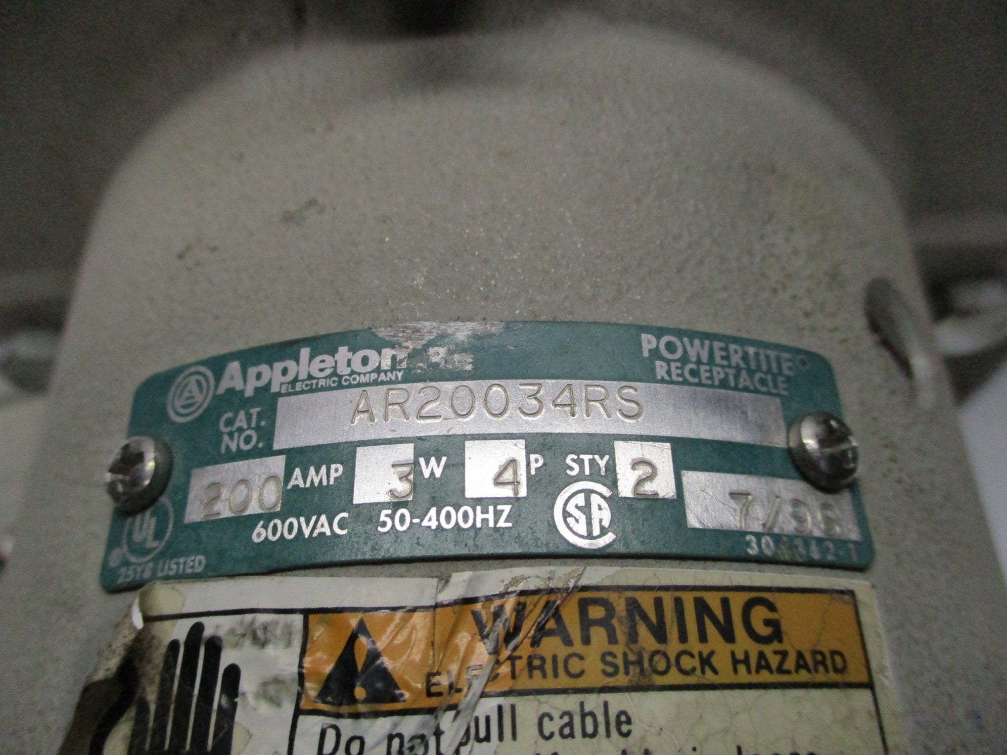 APPLETON AR20034RS UNMP