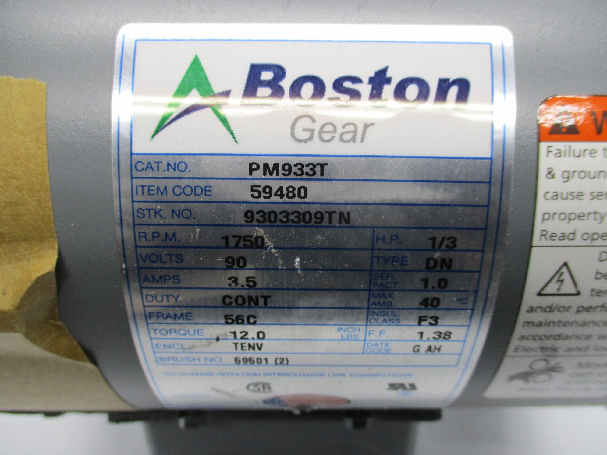 BOSTON GEAR PM933T NSNP