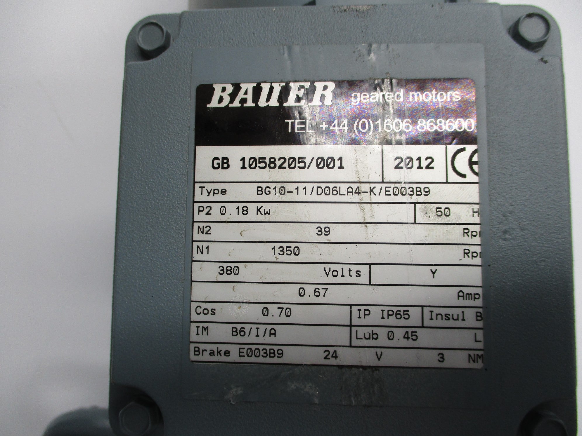BAUER BG10-11/D06LA4-K/E003B9 NSNP