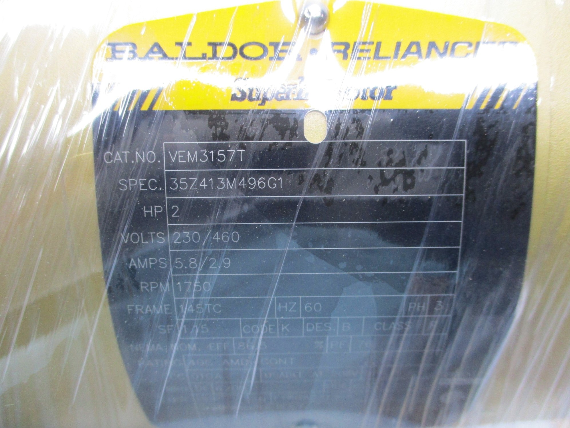 BALDOR VEM3157T NSMP