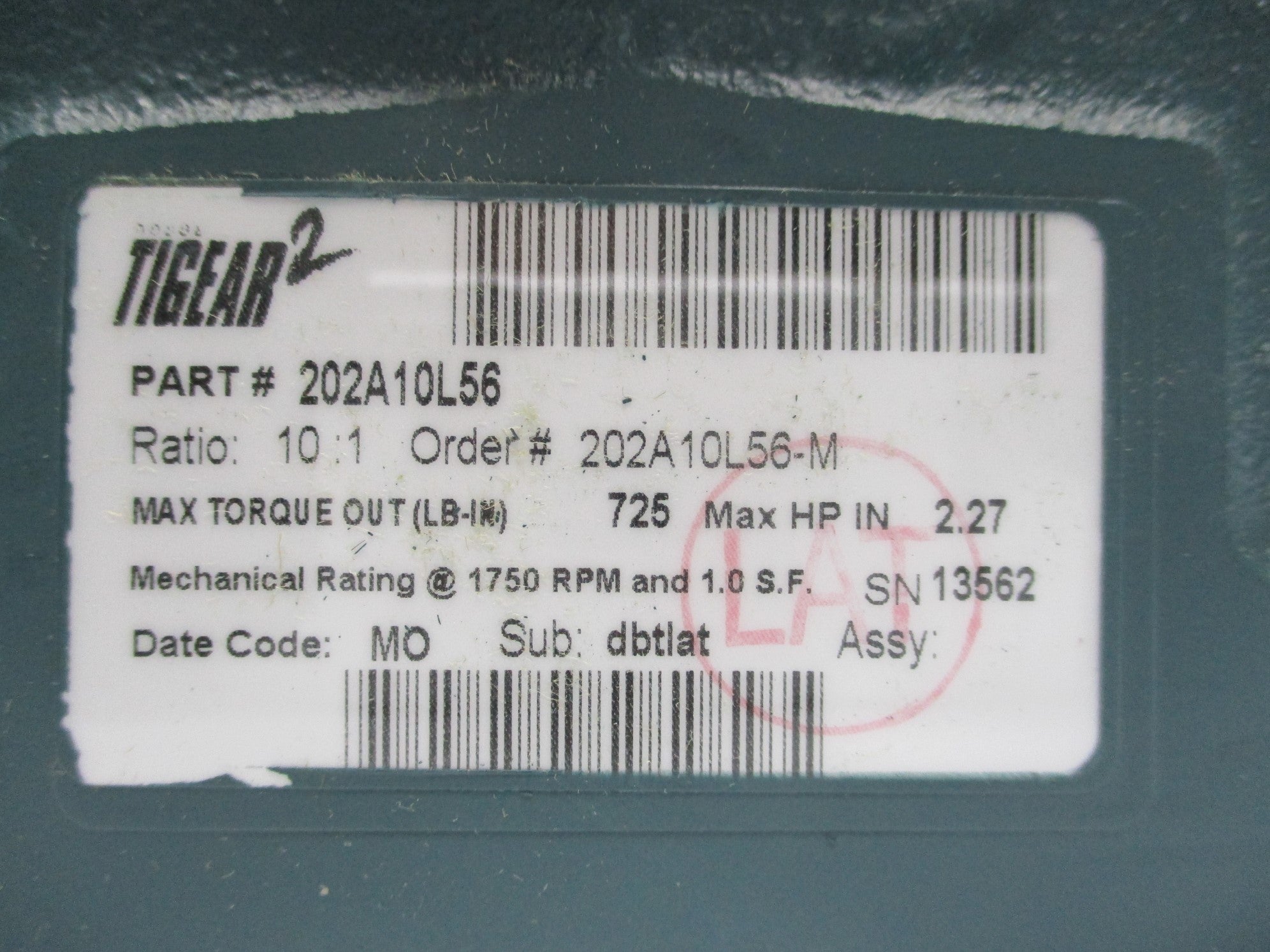 DODGE 202A10L56 NSMP