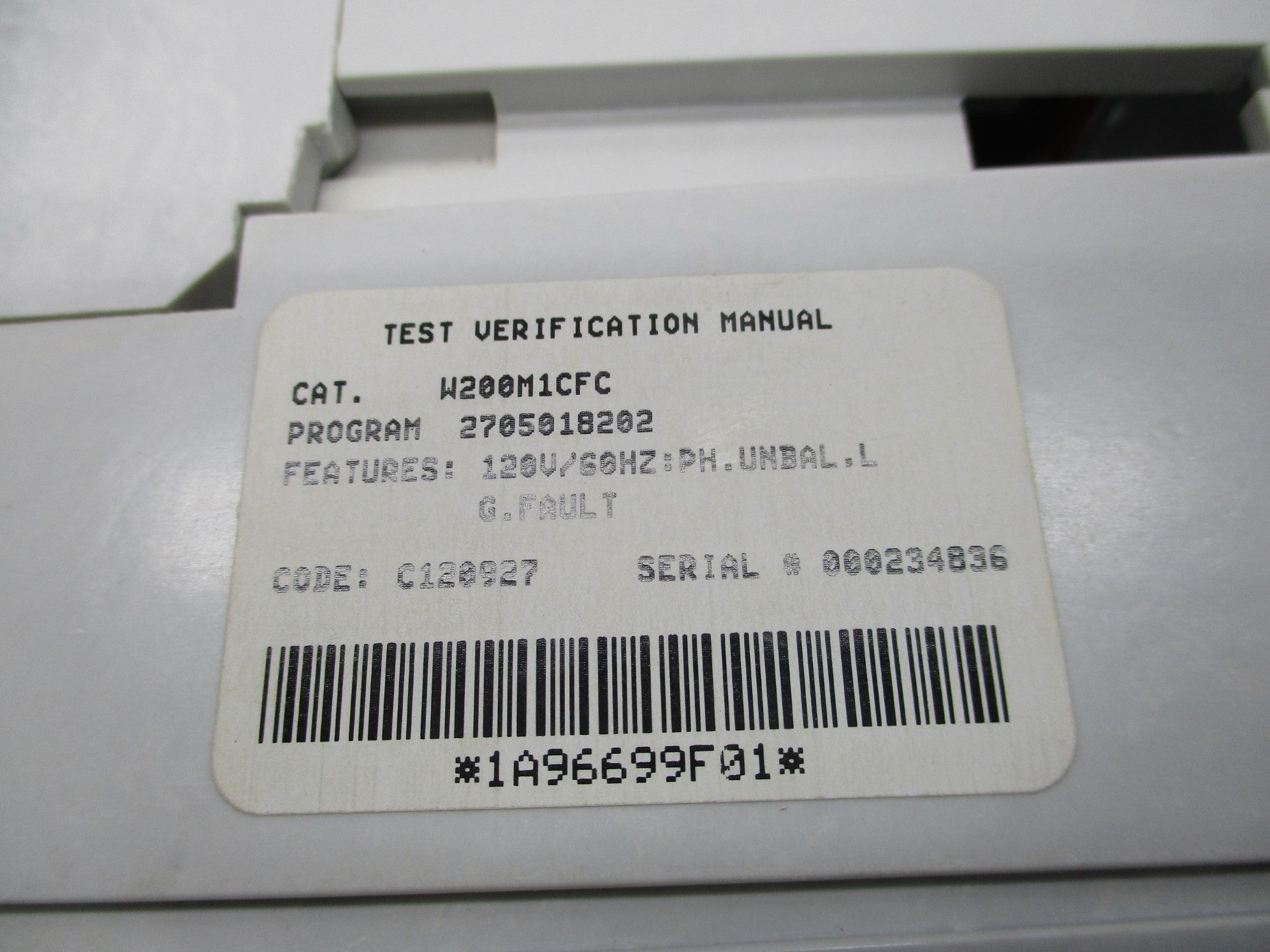 EATON W200M1CFC NSMP